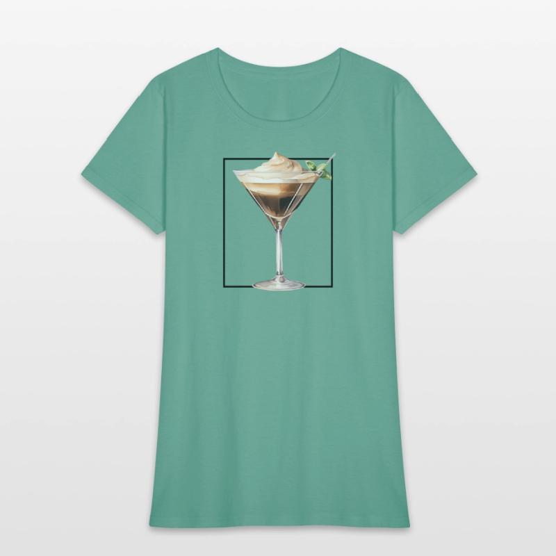 Espresso Martini Watercolour Minimalist Glass
