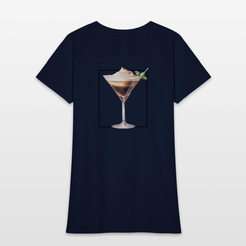 Espresso Martini Watercolour Minimalist Glass