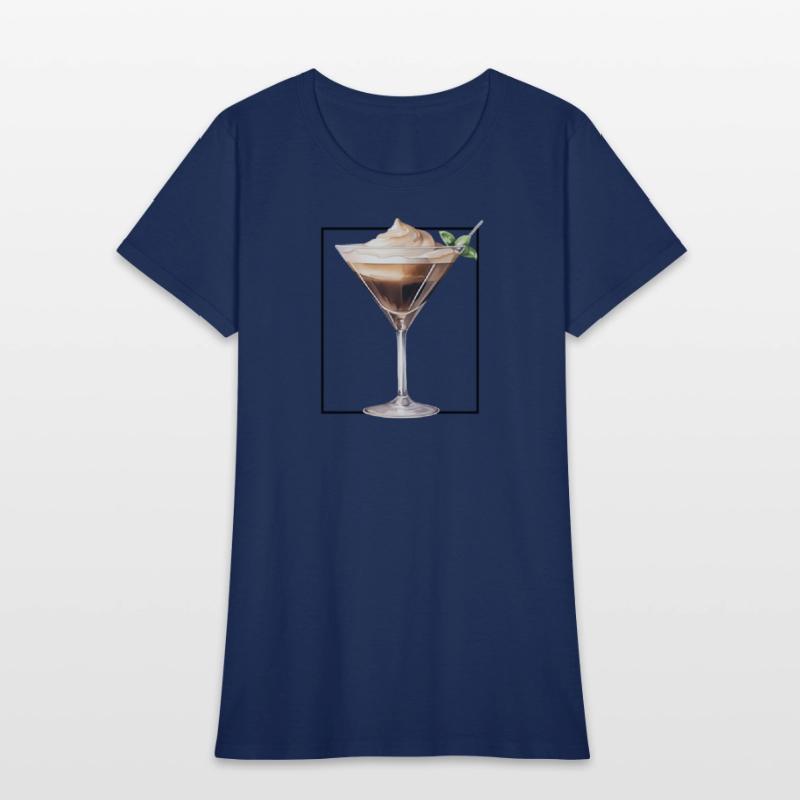 Espresso Martini Watercolour Minimalist Glass