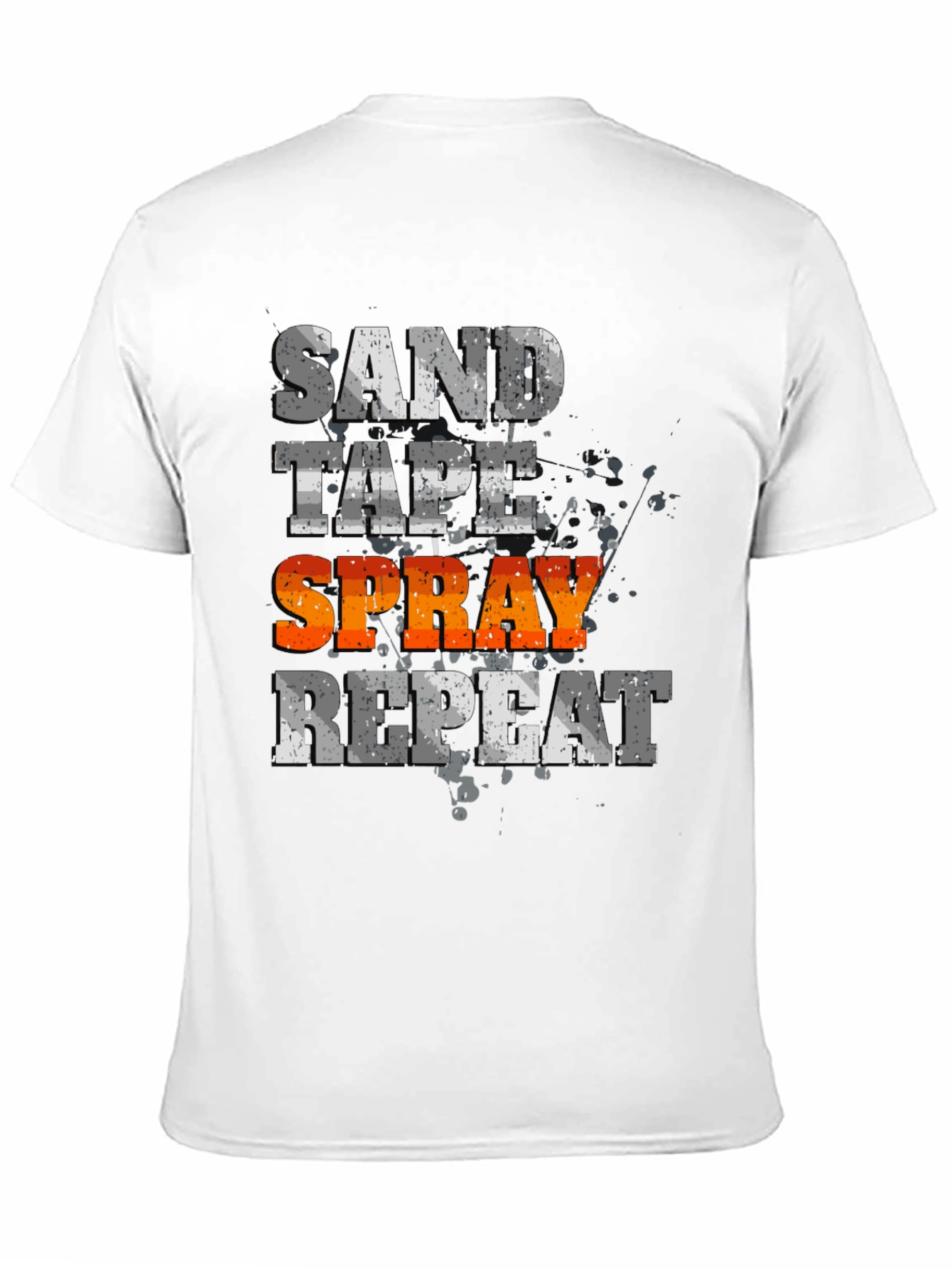 Sand Tape Spray Repeat - Graphic Tee