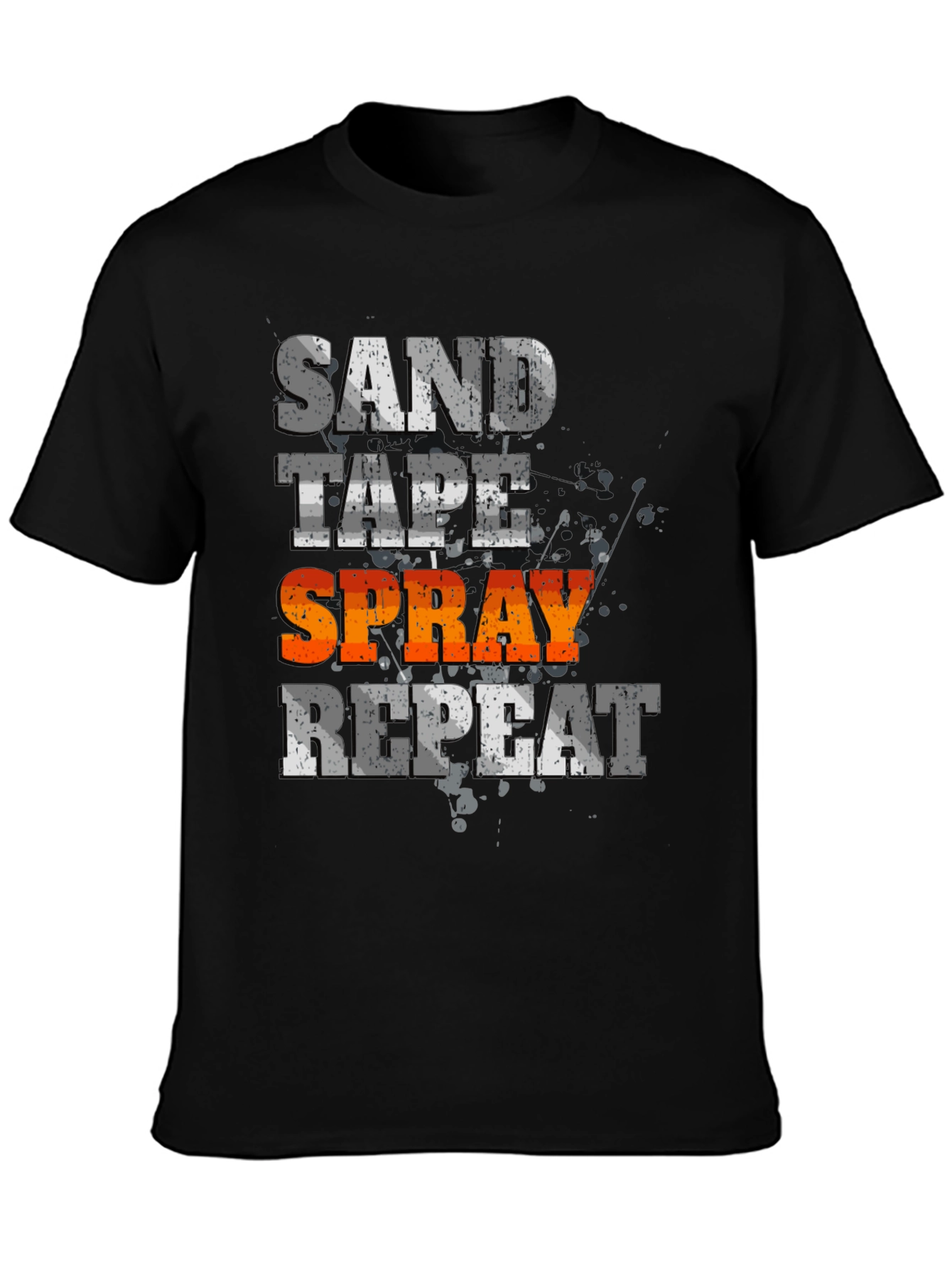 Sand Tape Spray Repeat - Graphic Tee