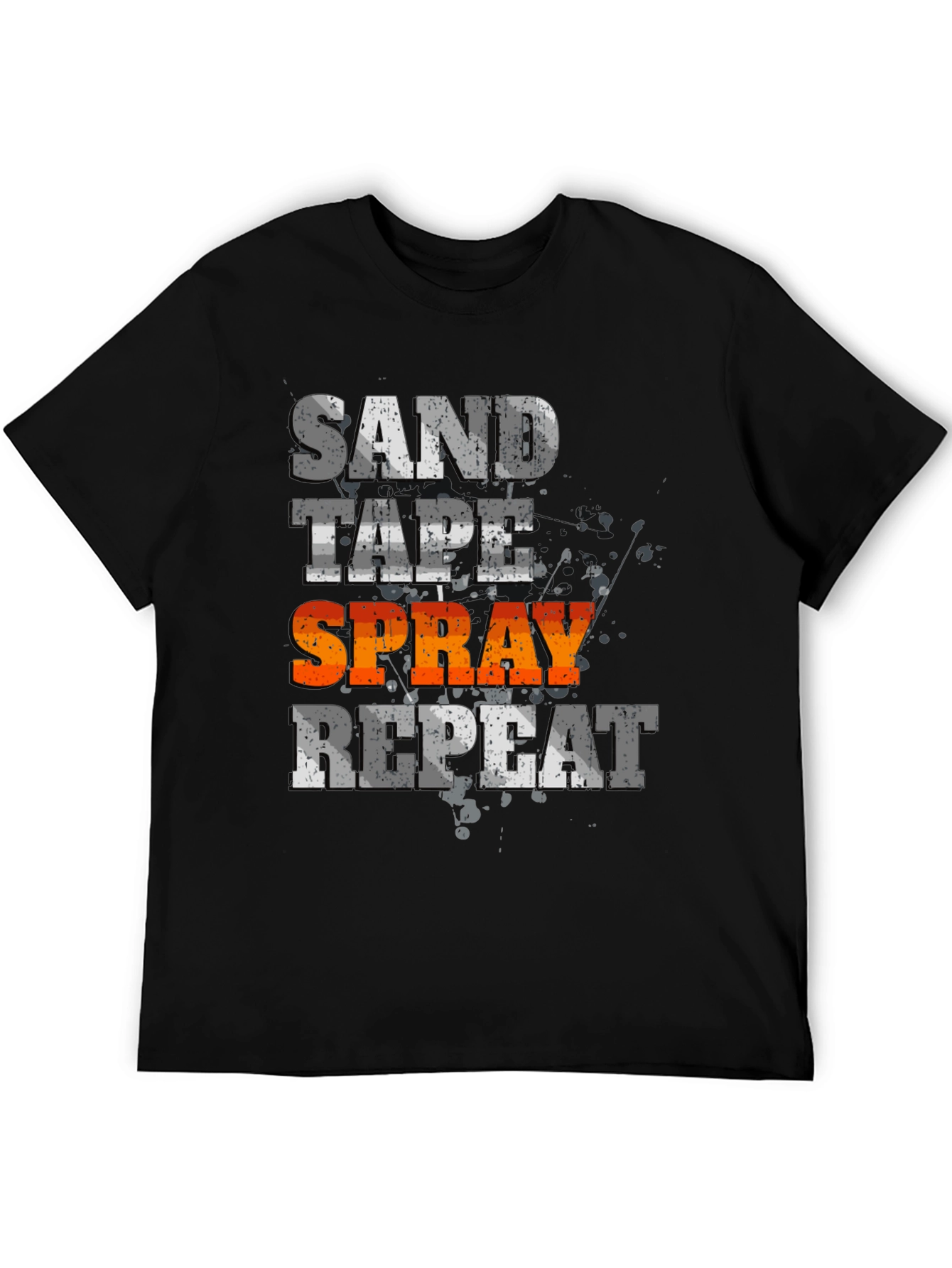 Sand Tape Spray Repeat - Graphic Tee