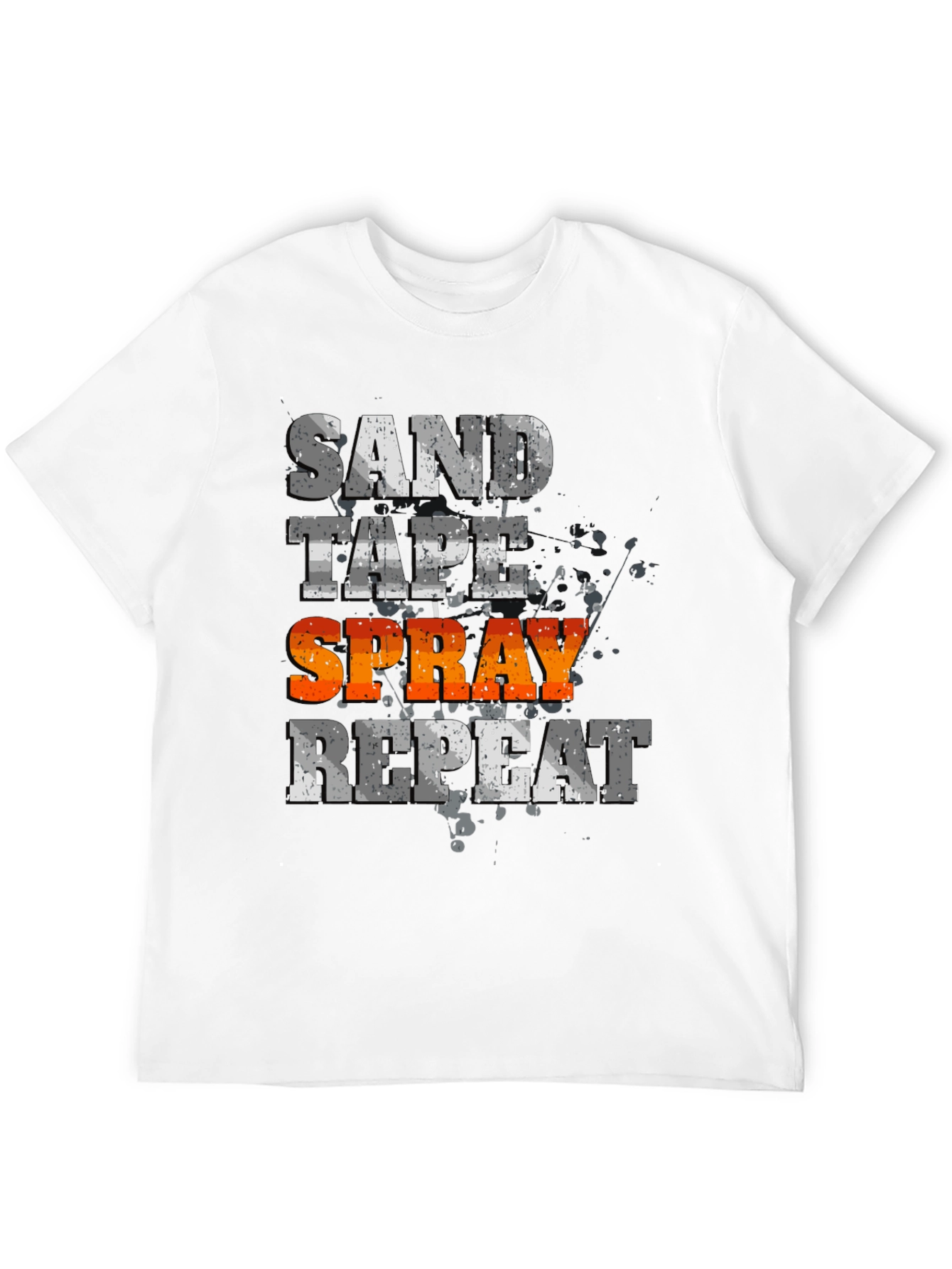 Sand Tape Spray Repeat - Graphic Tee
