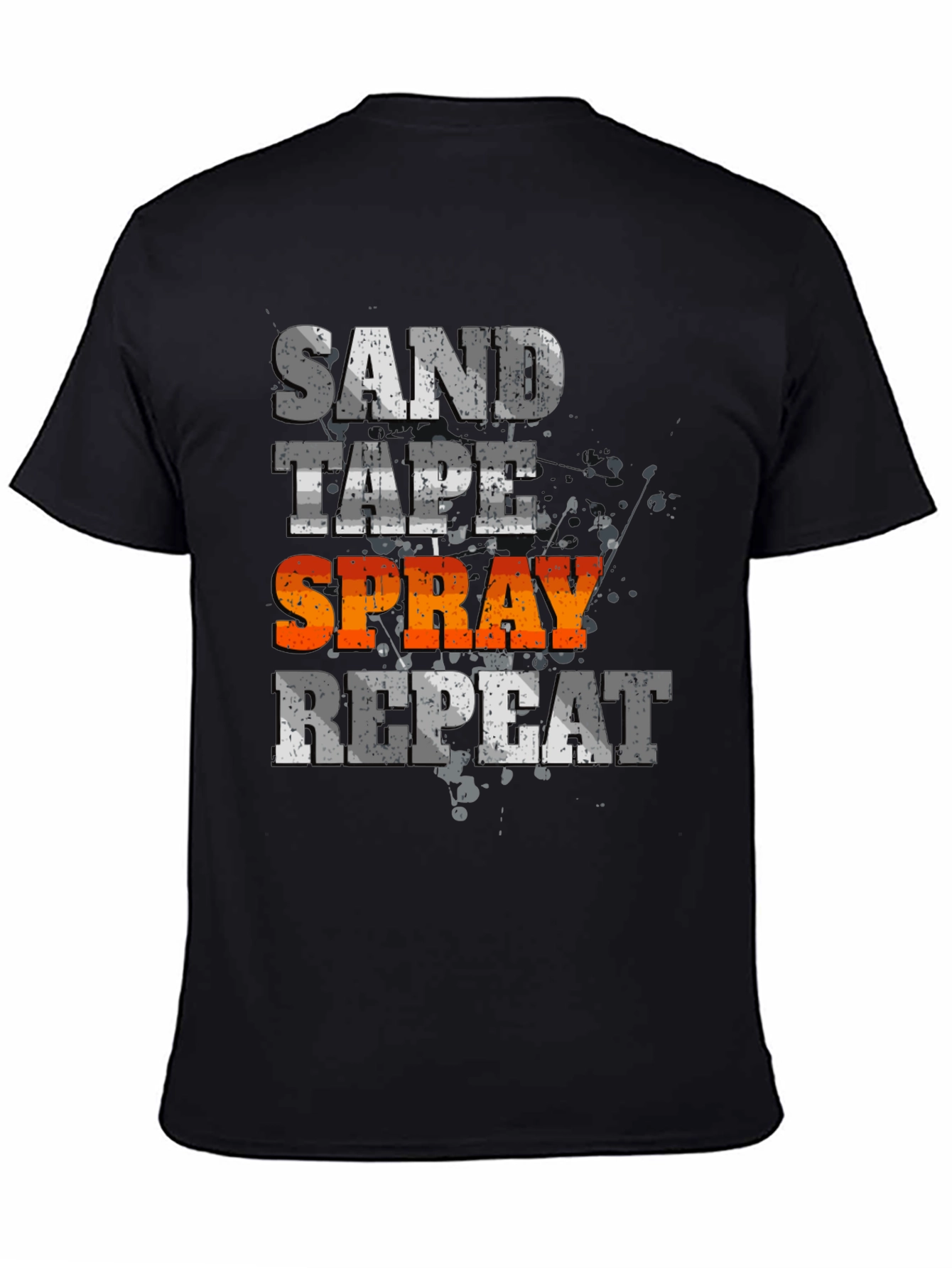 Sand Tape Spray Repeat - Graphic Tee