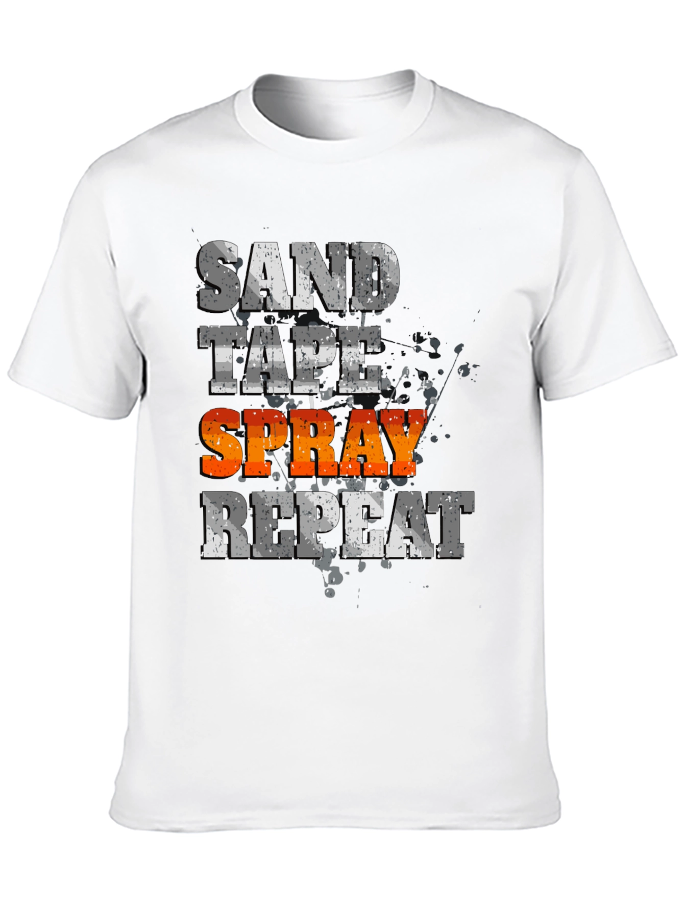Sand Tape Spray Repeat - Graphic Tee