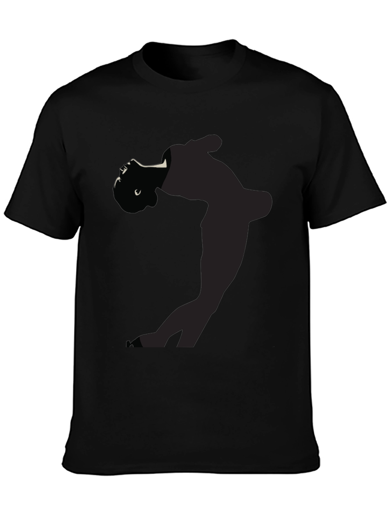 Mens Silhouette Graphic Tee - Black