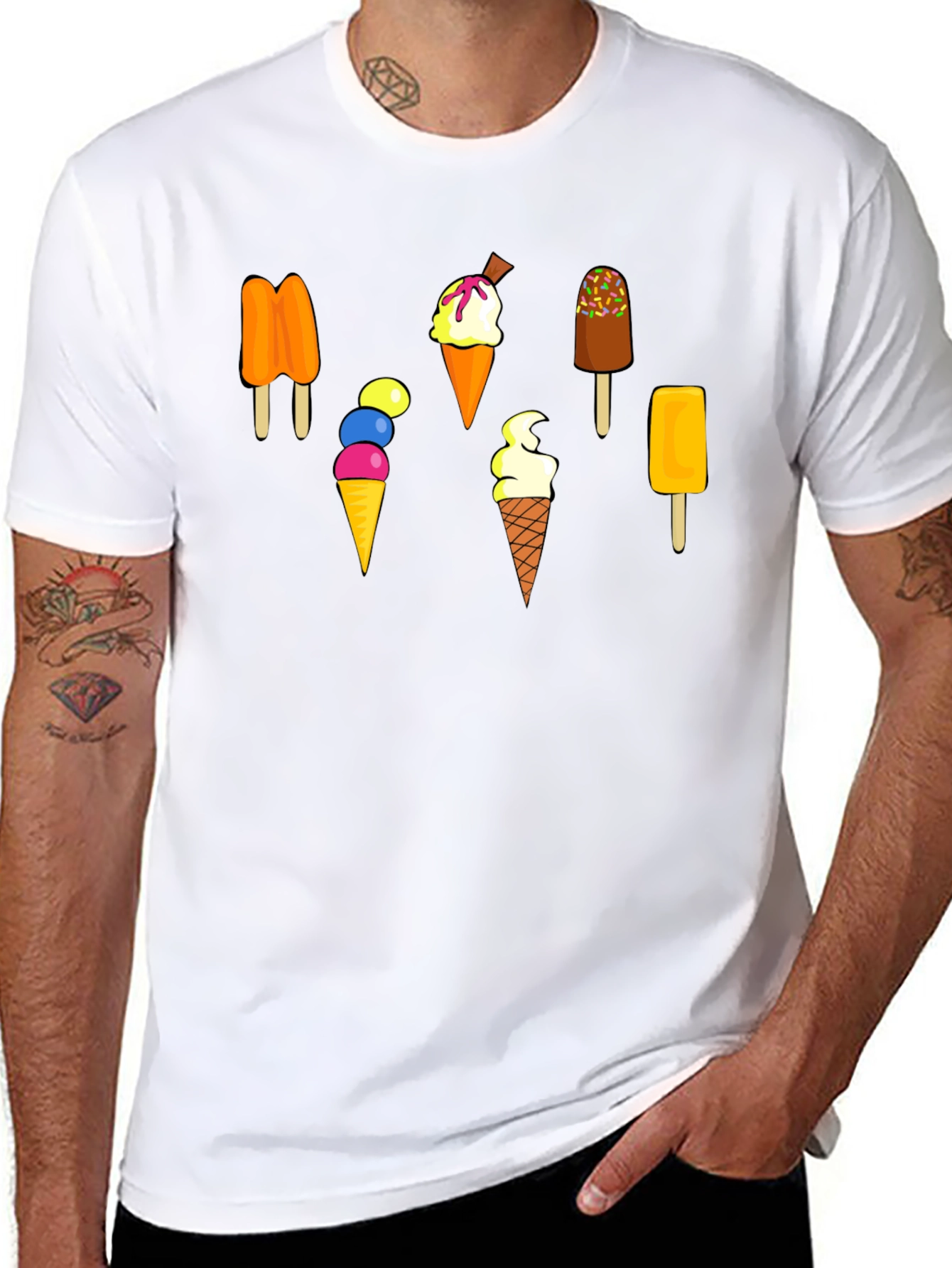 Ice Cream Pops T-Shirt Cool Summer Fun Treat Tee