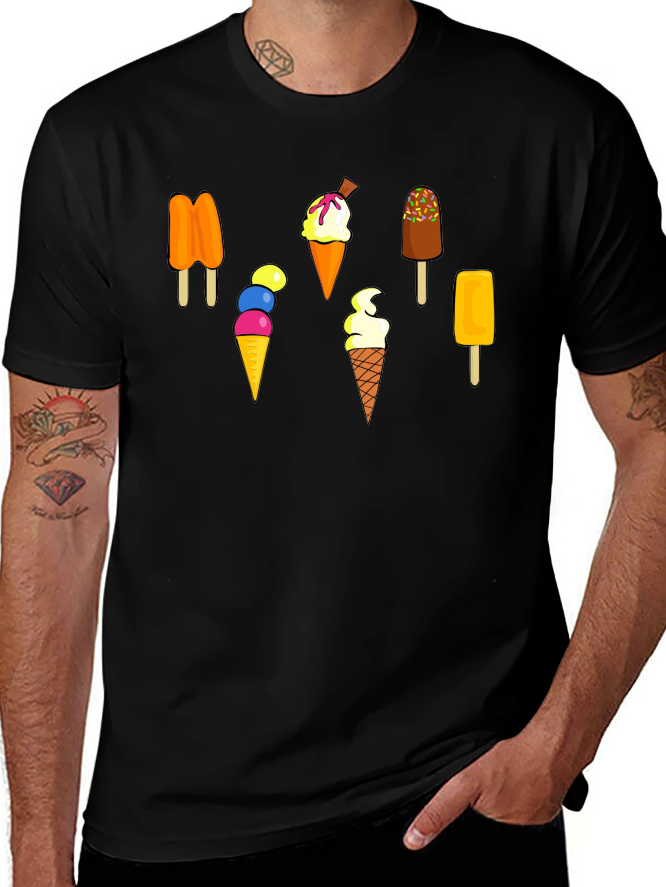 Ice Cream Pops T-Shirt Cool Summer Fun Treat Tee