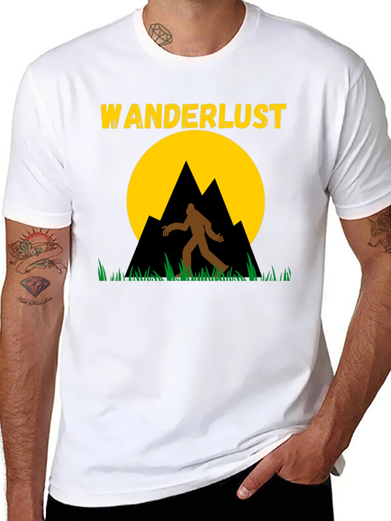 Wanderlust Bigfoot Graphic Tee - Adventure Awaits!
