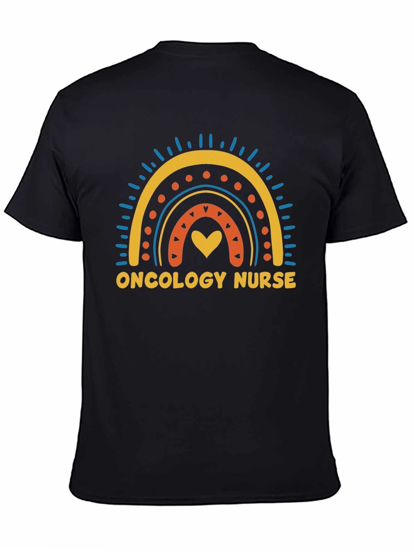 Oncology Nurse Rainbow Graphic T-Shirt