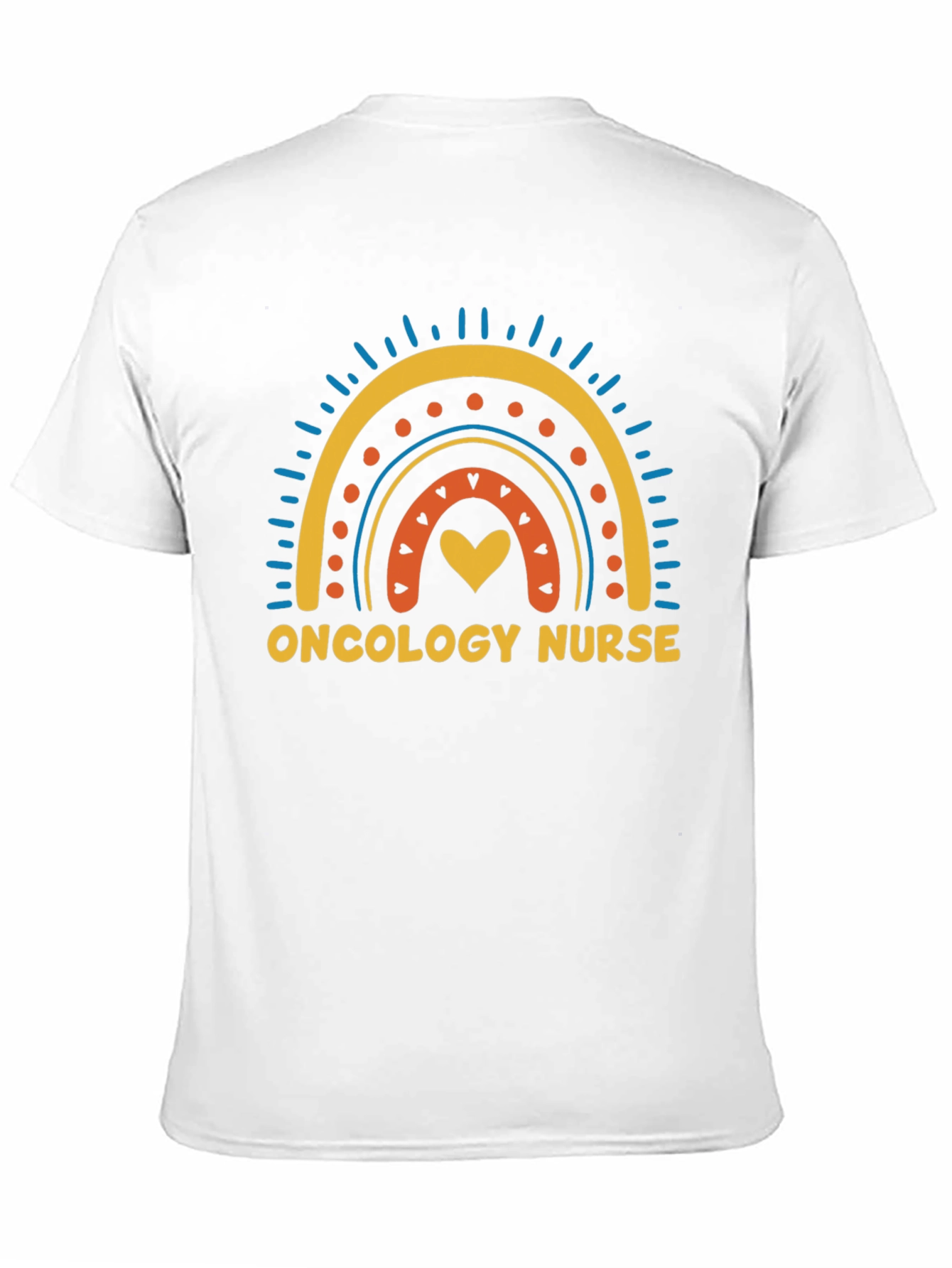 Oncology Nurse Rainbow Graphic T-Shirt