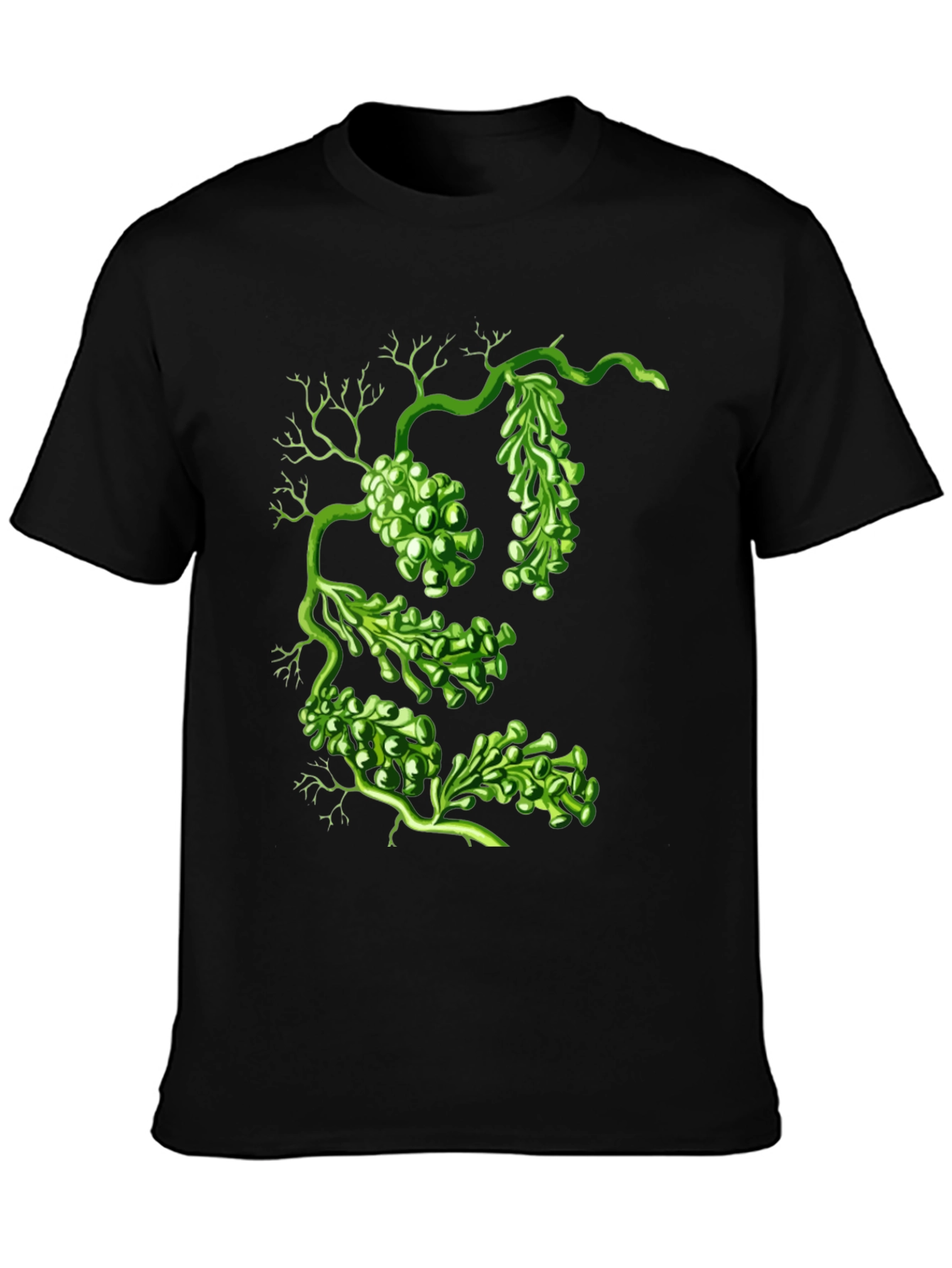 Sea Grape Graphic Tee - Black Cotton Shirt