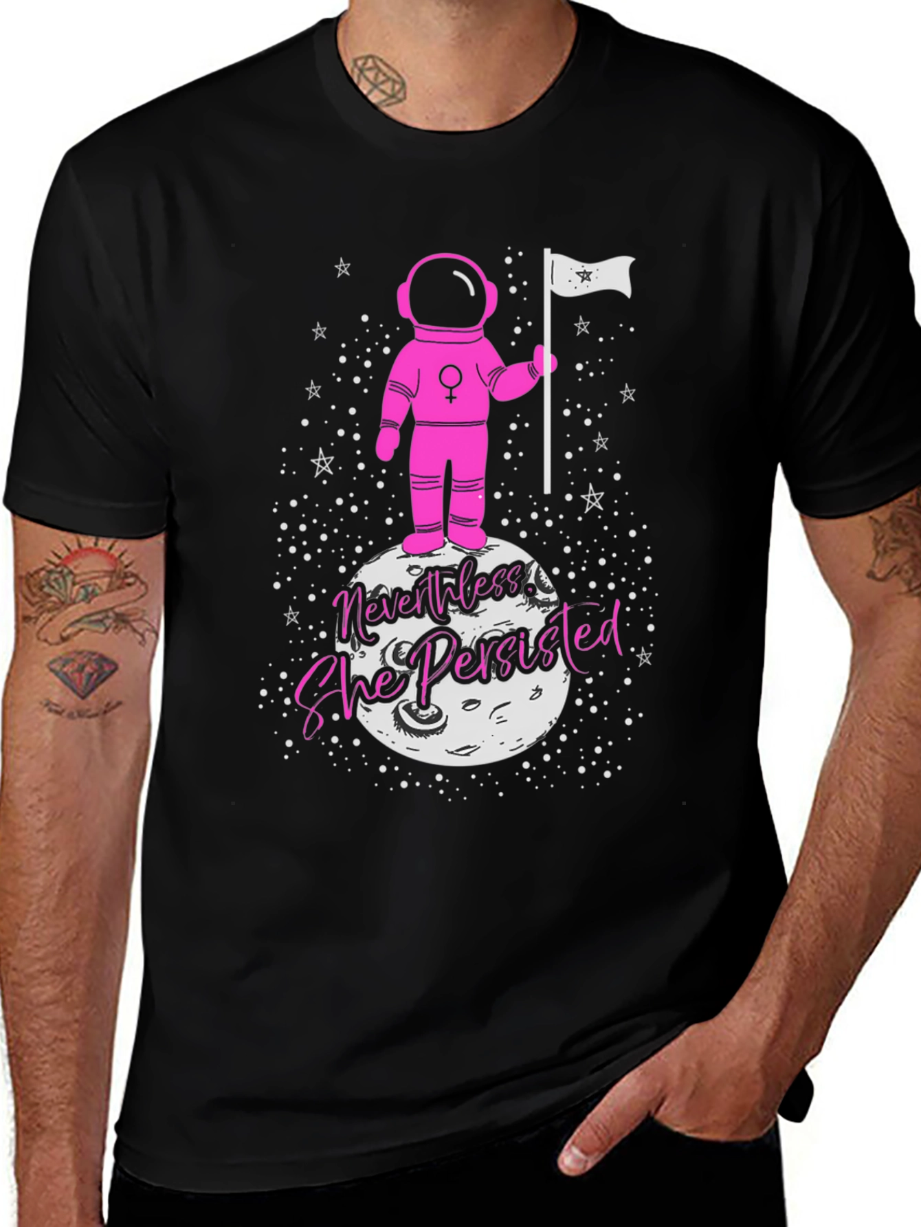 Nevertheless She Persisted Astronaut Graphic Tee