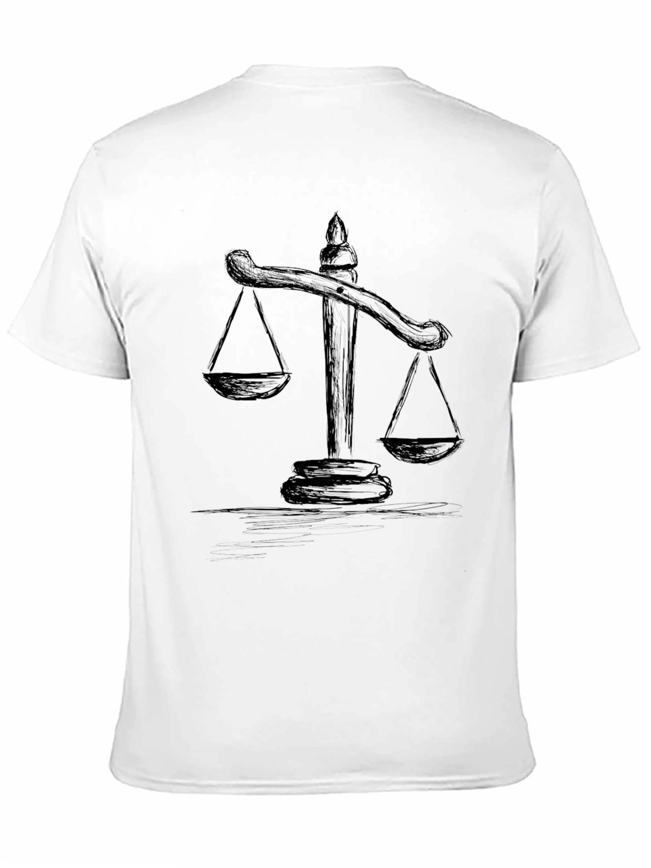 Justice Scales Graphic Tee - Classic Black T-Shirt