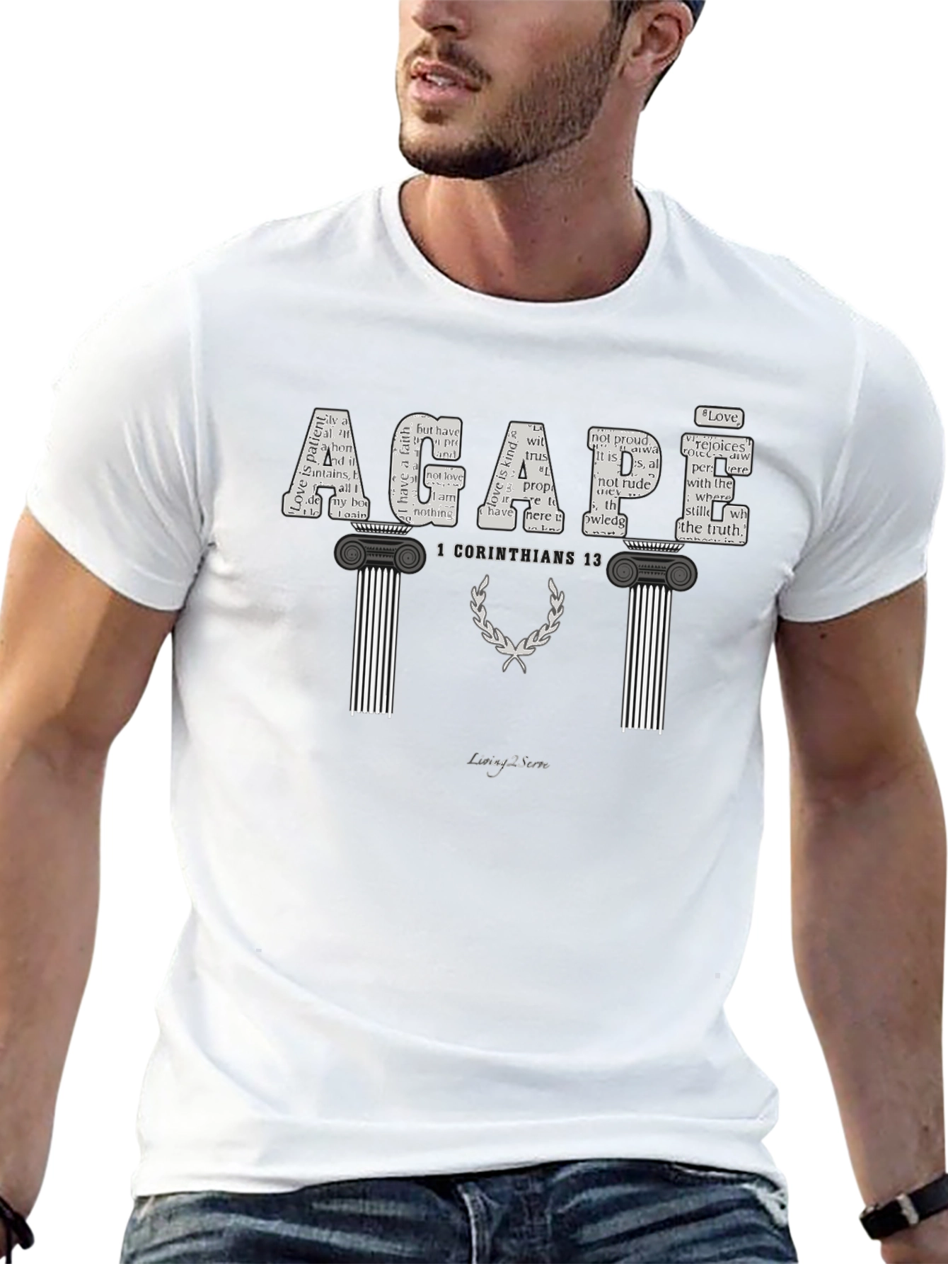 Agape 1 Corinthians 13 Graphic T-Shirt