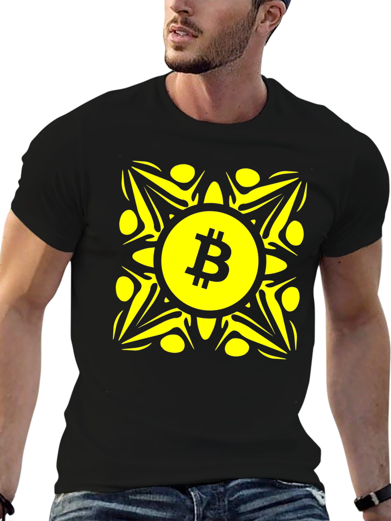 Bitcoin Mandala T-Shirt - Crypto Currency Tee