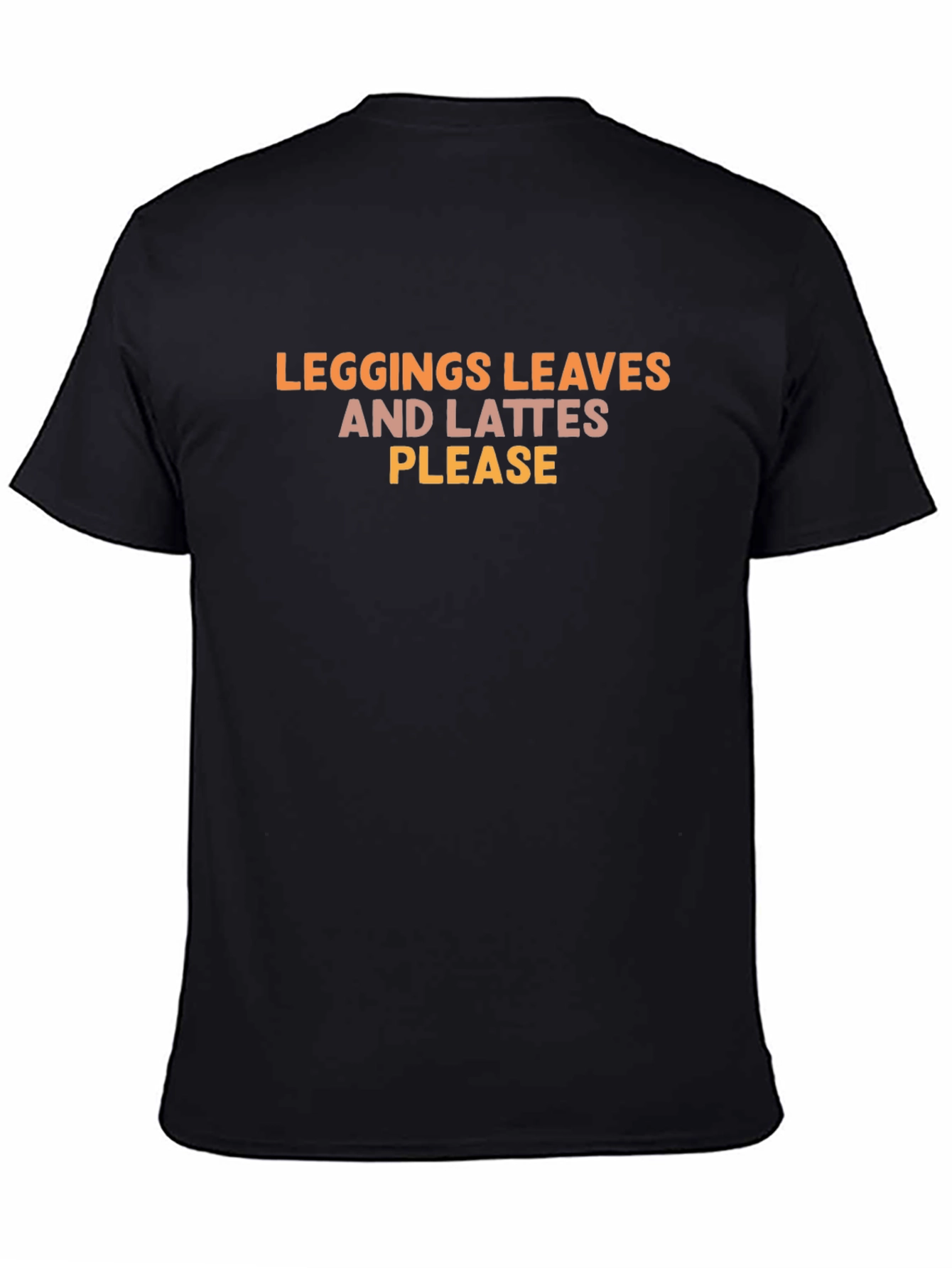 Leggings Leaves & Lattes Please Black T-Shirt