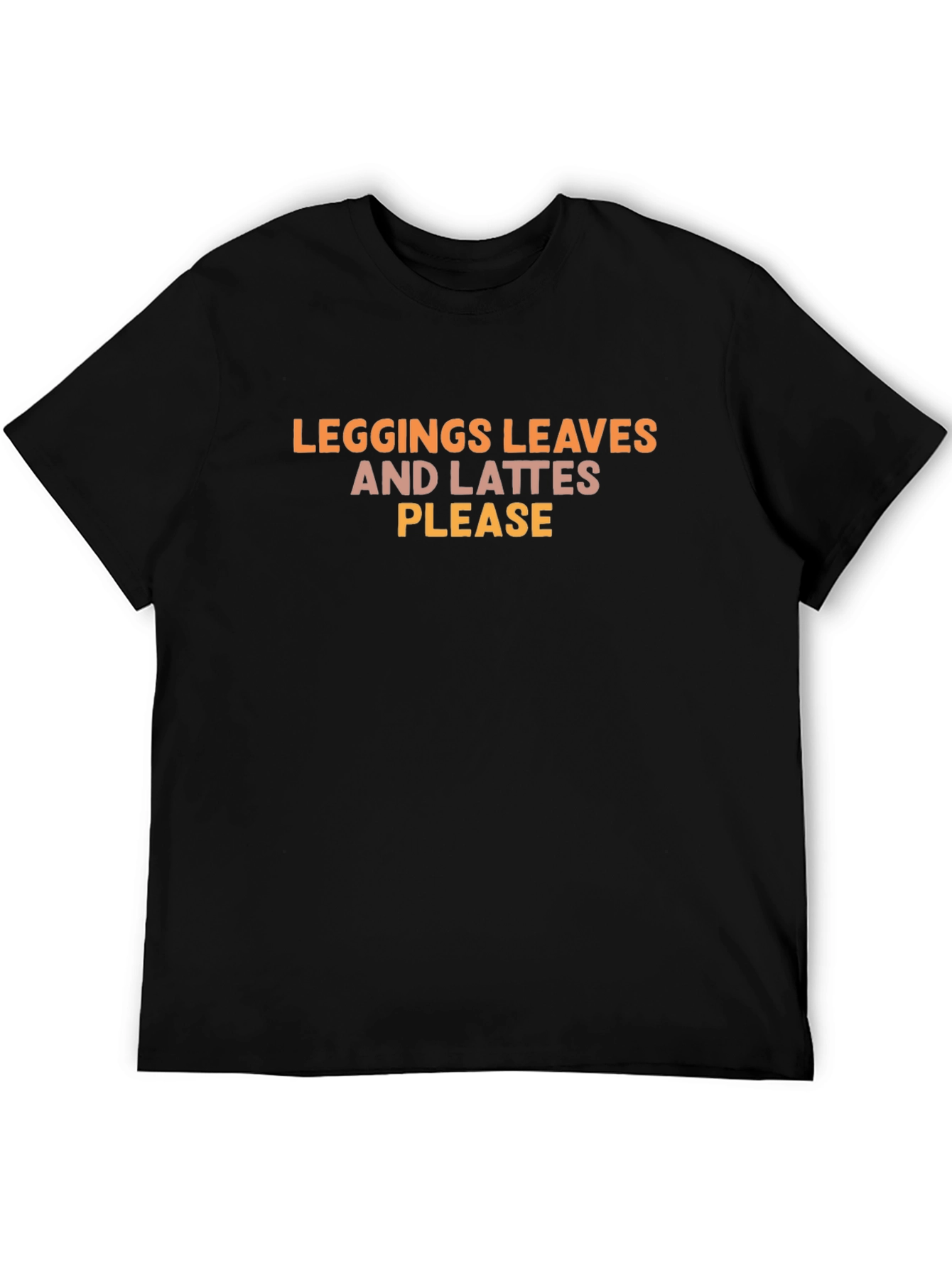 Leggings Leaves & Lattes Please Black T-Shirt
