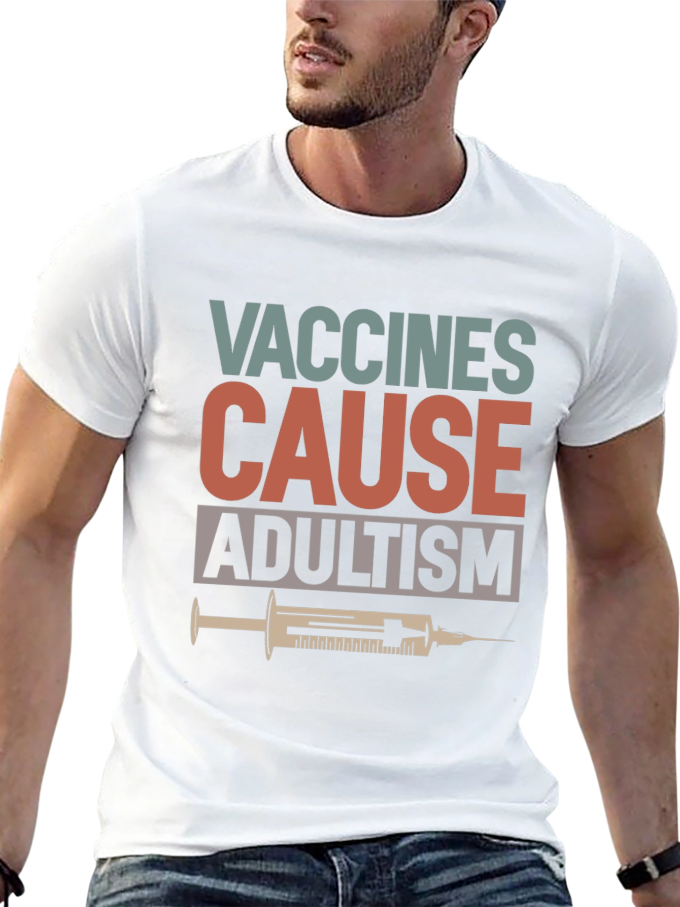 Vaccines Cause Adultism Graphic Tee