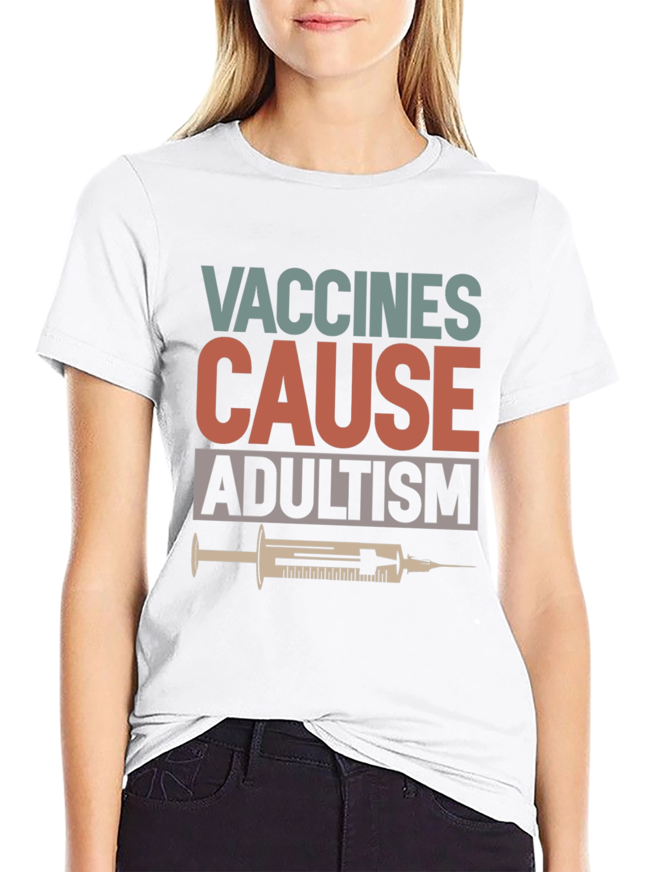 Vaccines Cause Adultism Graphic Tee