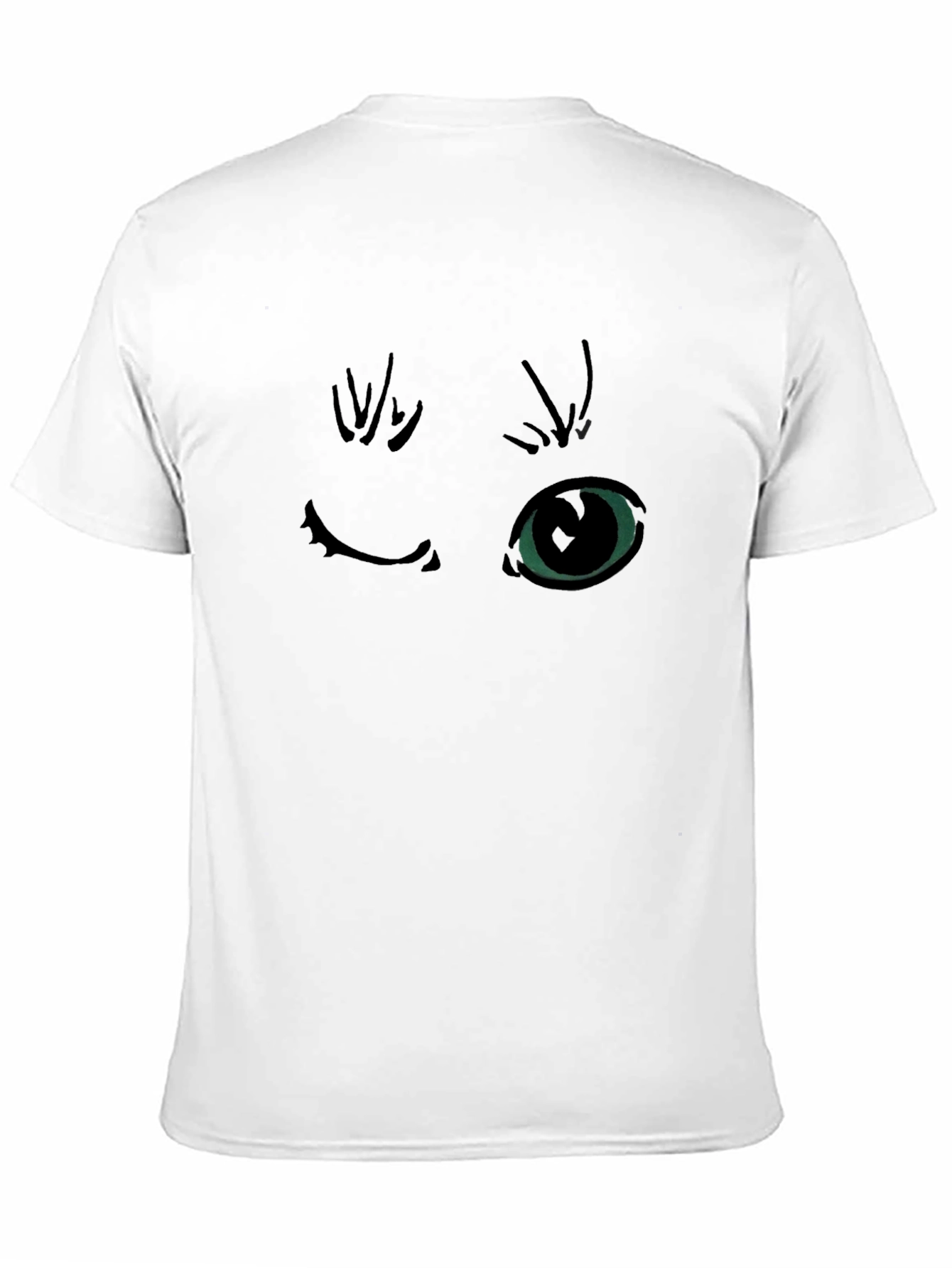 Winking Cat Graphic Black T-Shirt