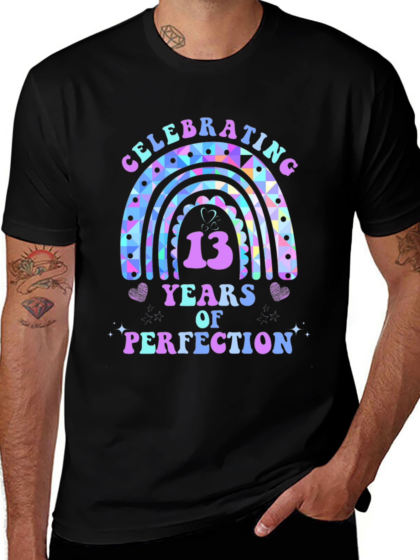 Celebrating 13 Years Rainbow Tee