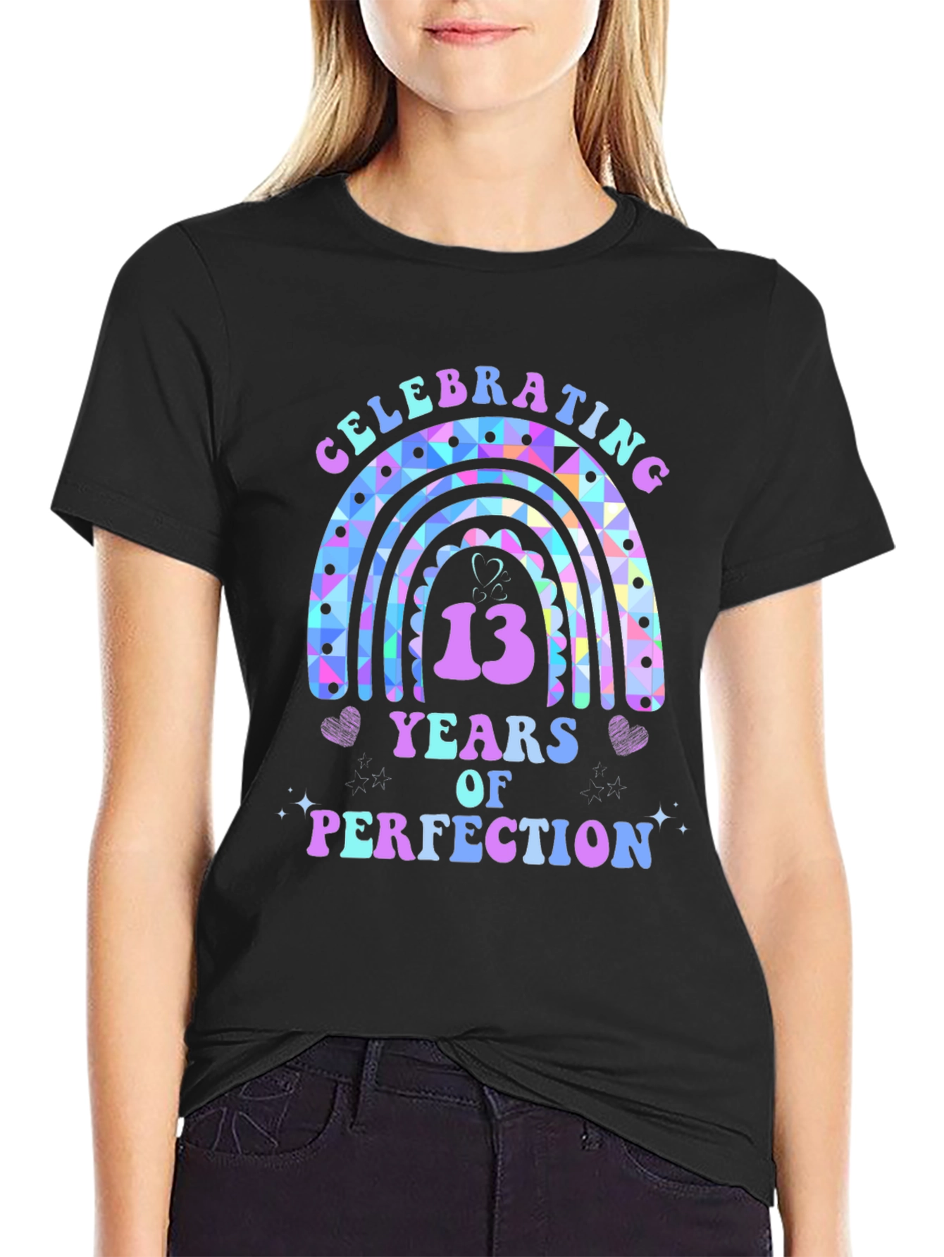 Celebrating 13 Years Rainbow Tee