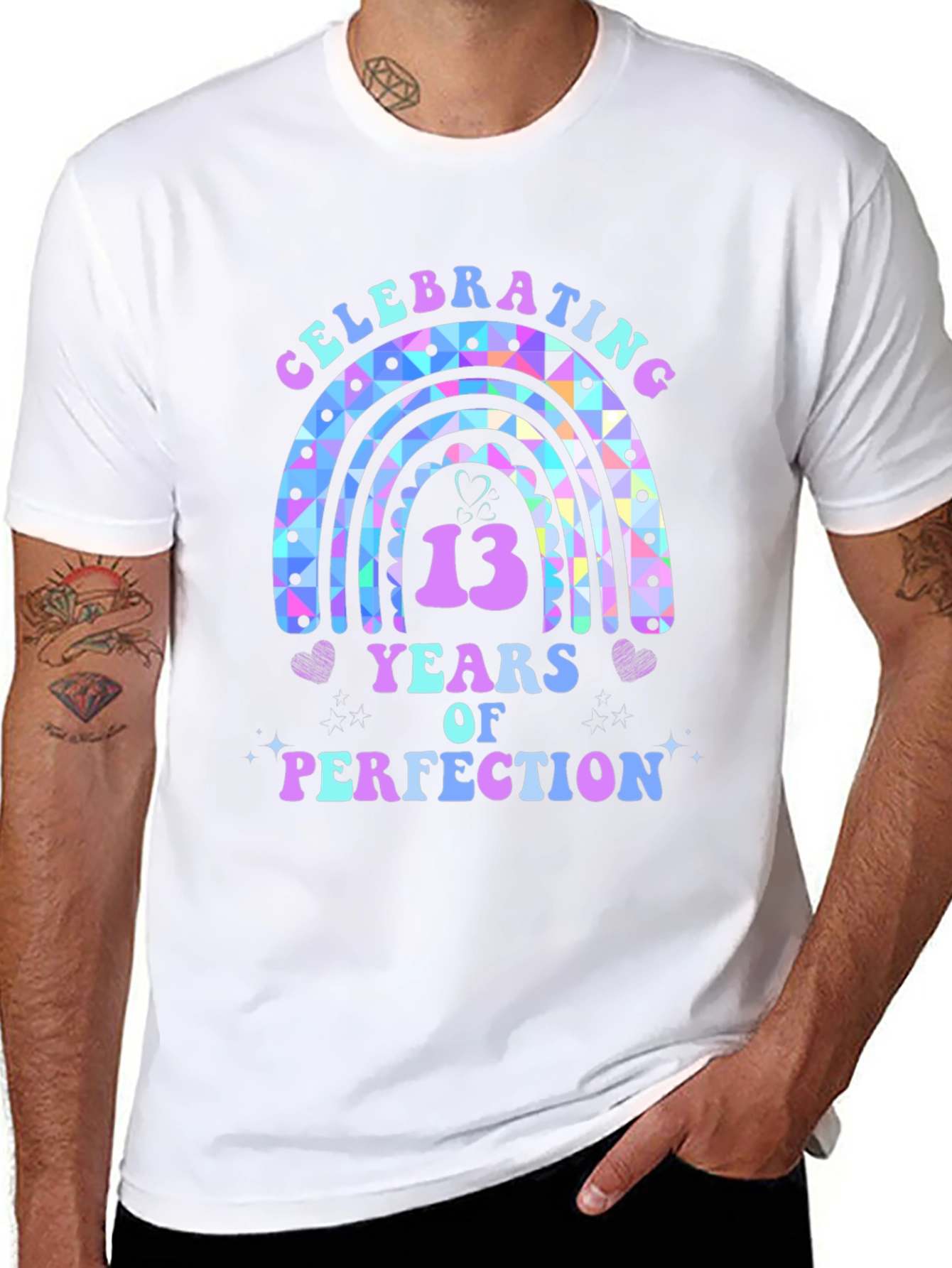 Celebrating 13 Years Rainbow Tee