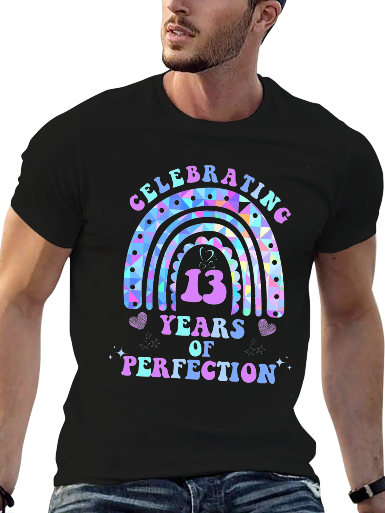 Celebrating 13 Years Rainbow Tee