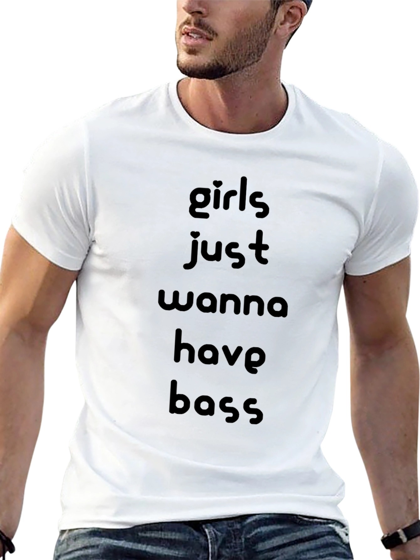 Girls Just Wanna Have Bass T-Shirt - Black