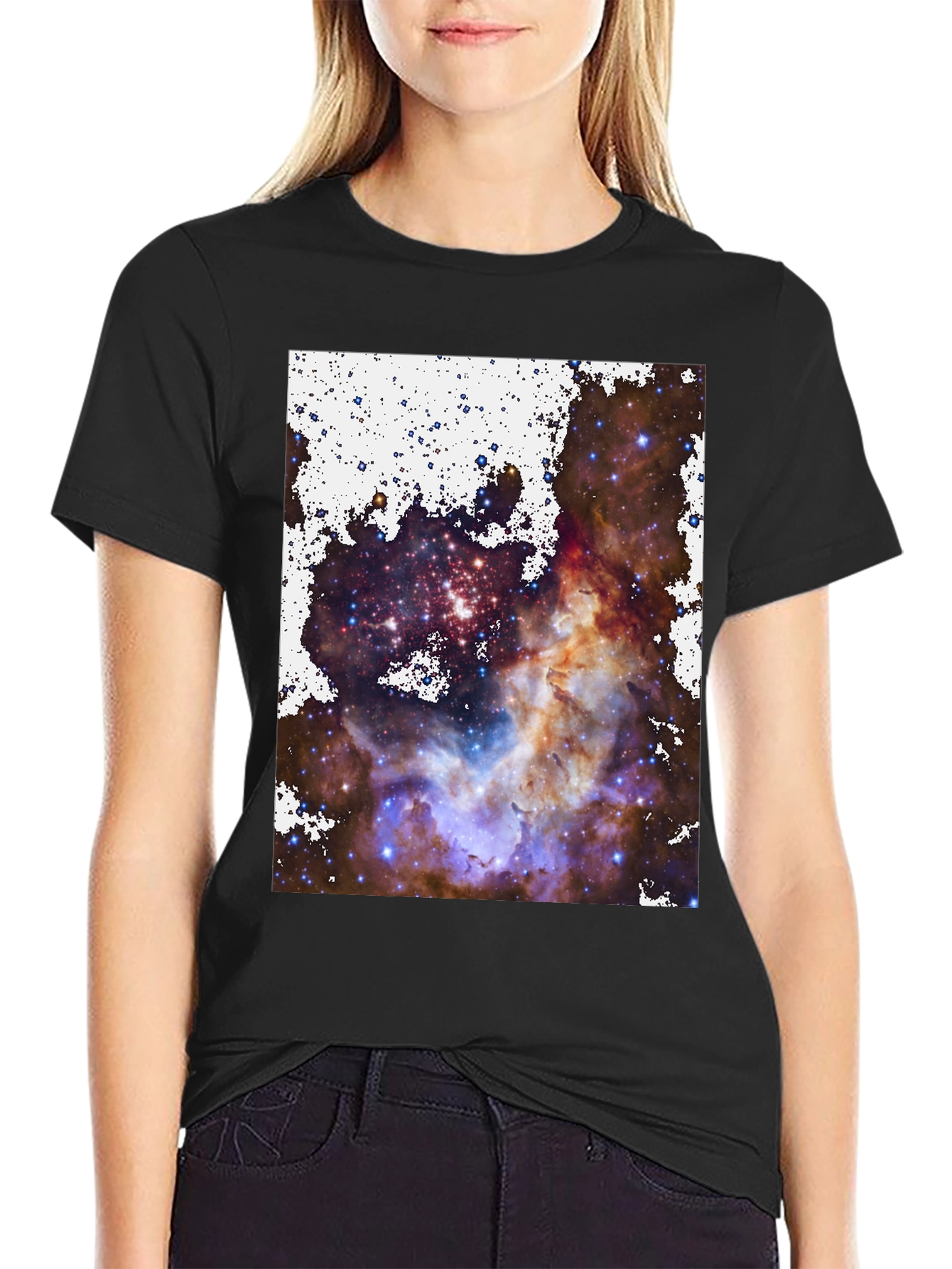 Nebula Print Tee - Cosmic Style