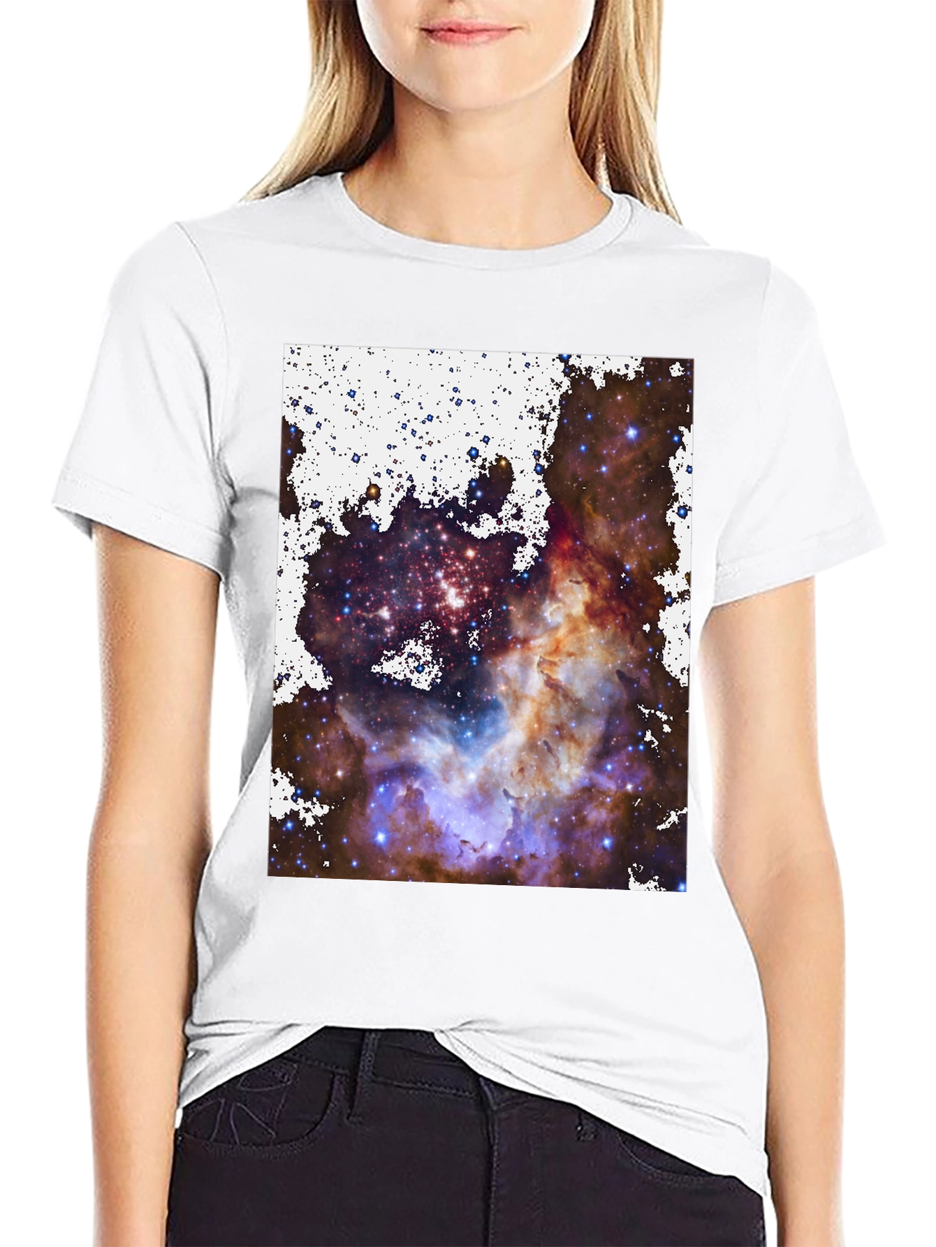Nebula Print Tee - Cosmic Style