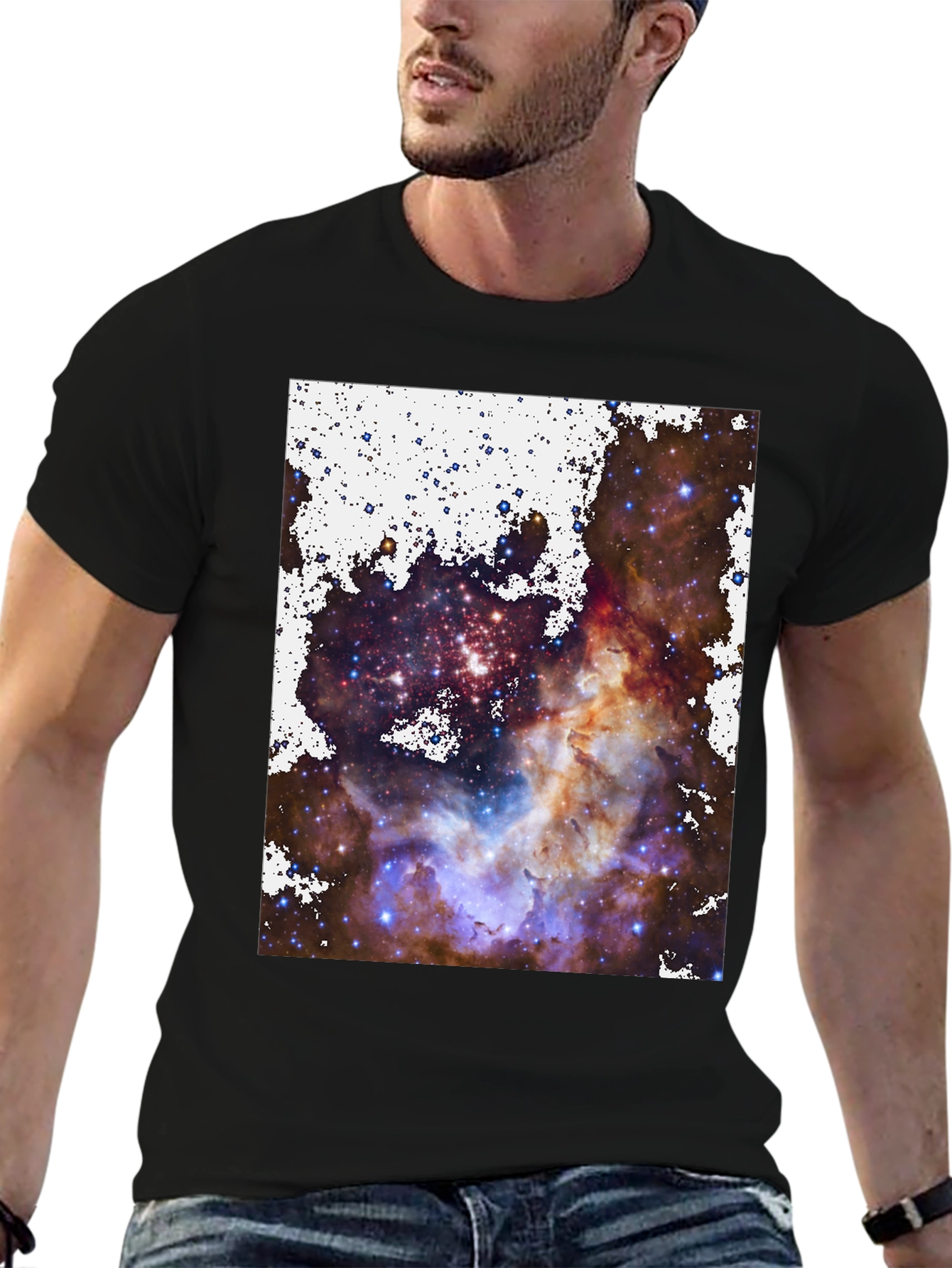 Nebula Print Tee - Cosmic Style