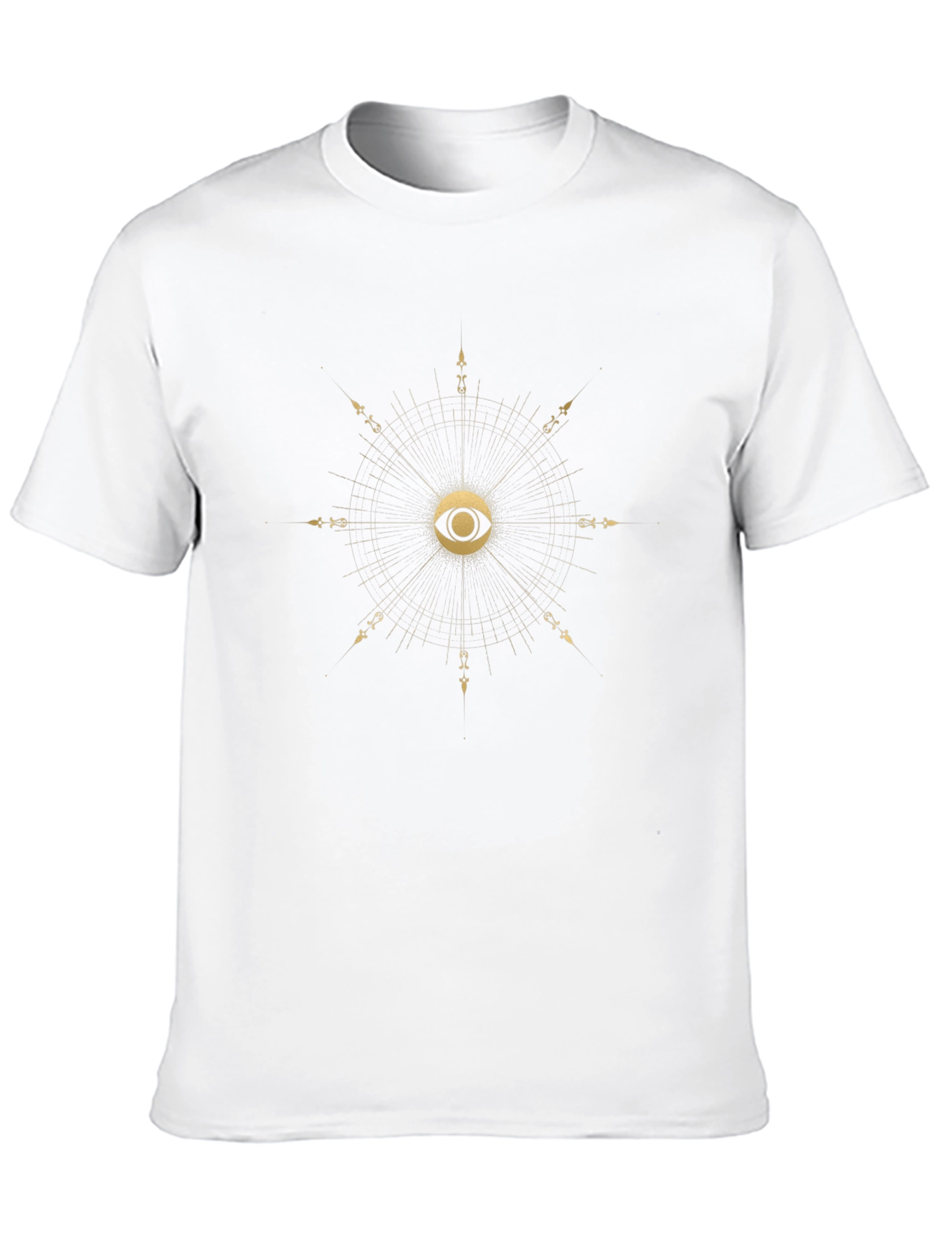Eye Compass Graphic Tee - Black Cotton T-Shirt