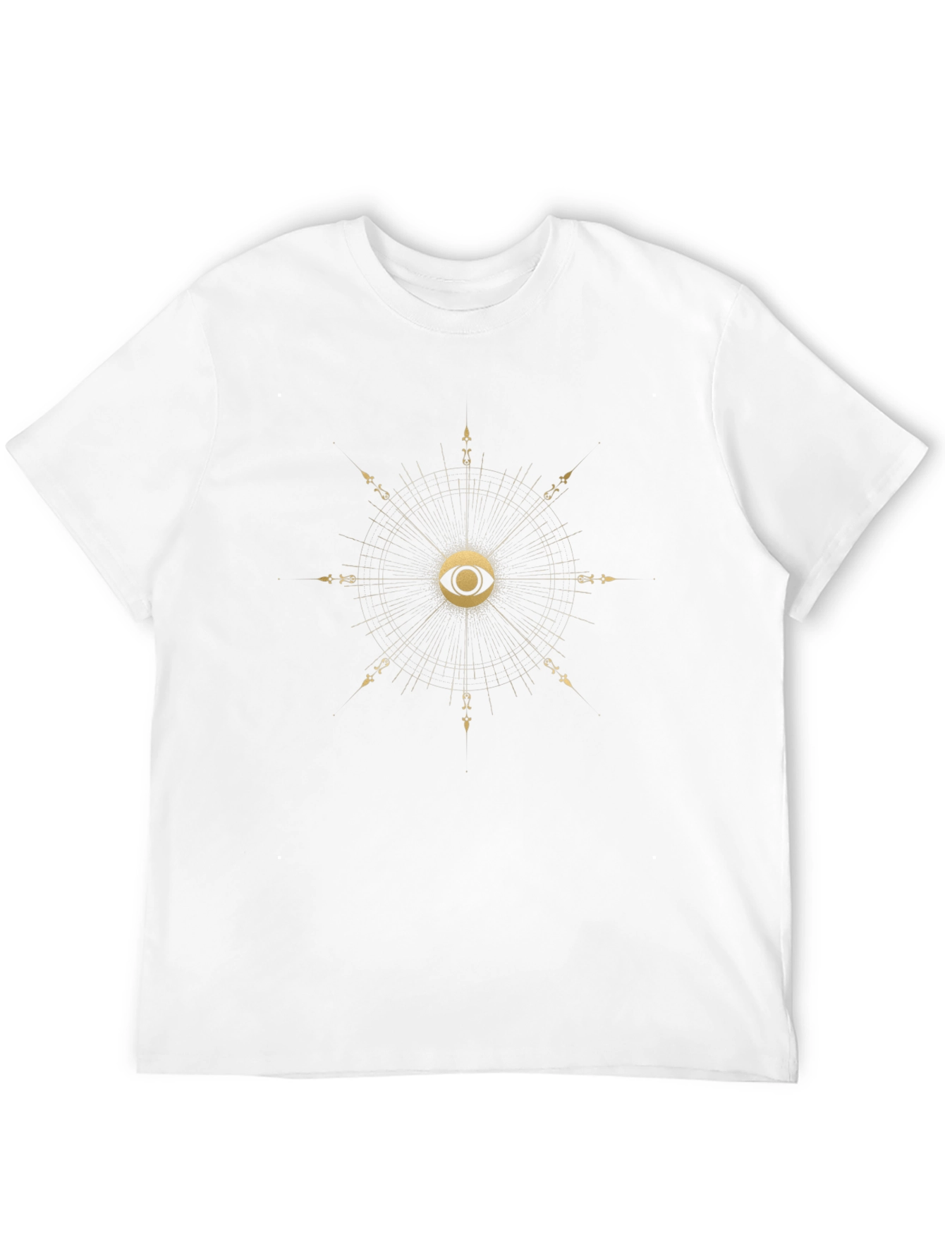 Eye Compass Graphic Tee - Black Cotton T-Shirt