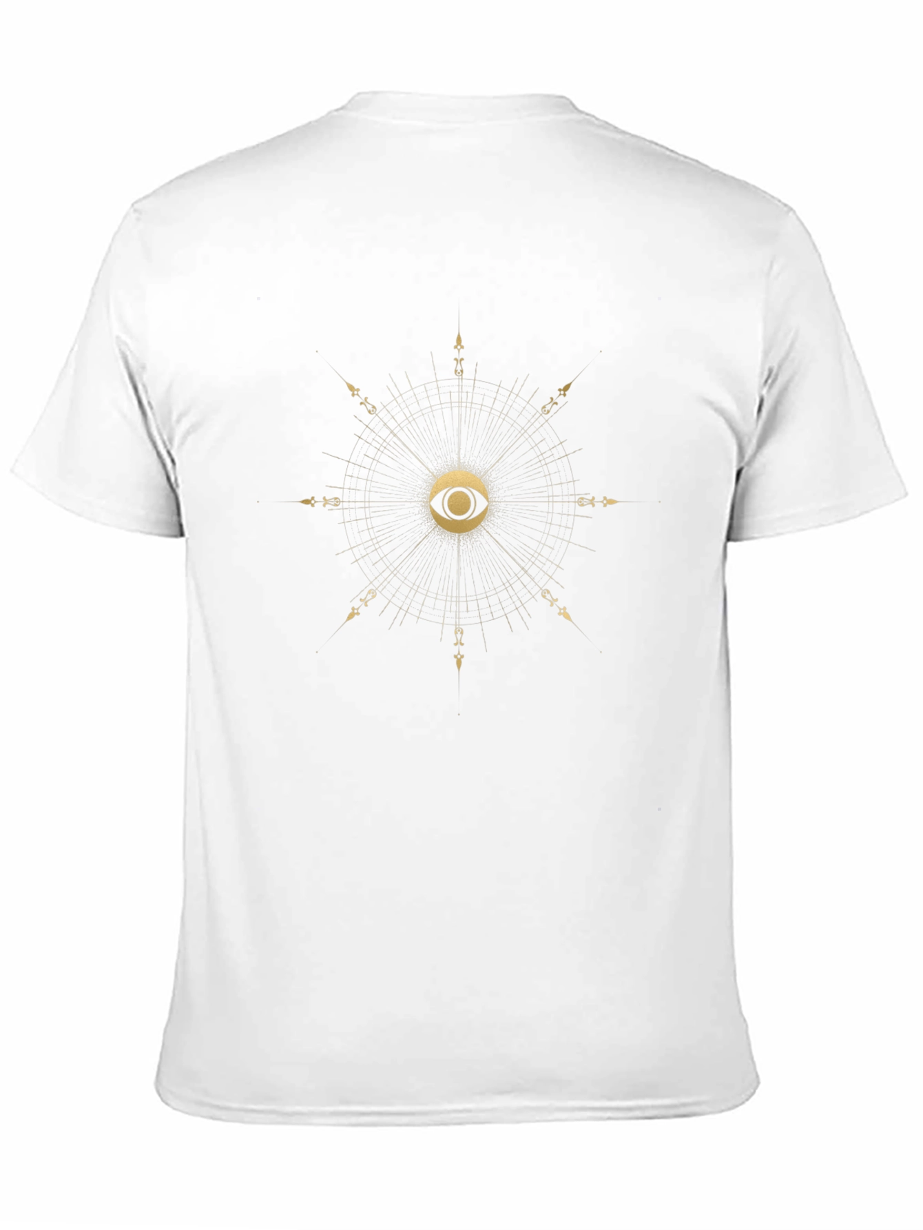 Eye Compass Graphic Tee - Black Cotton T-Shirt