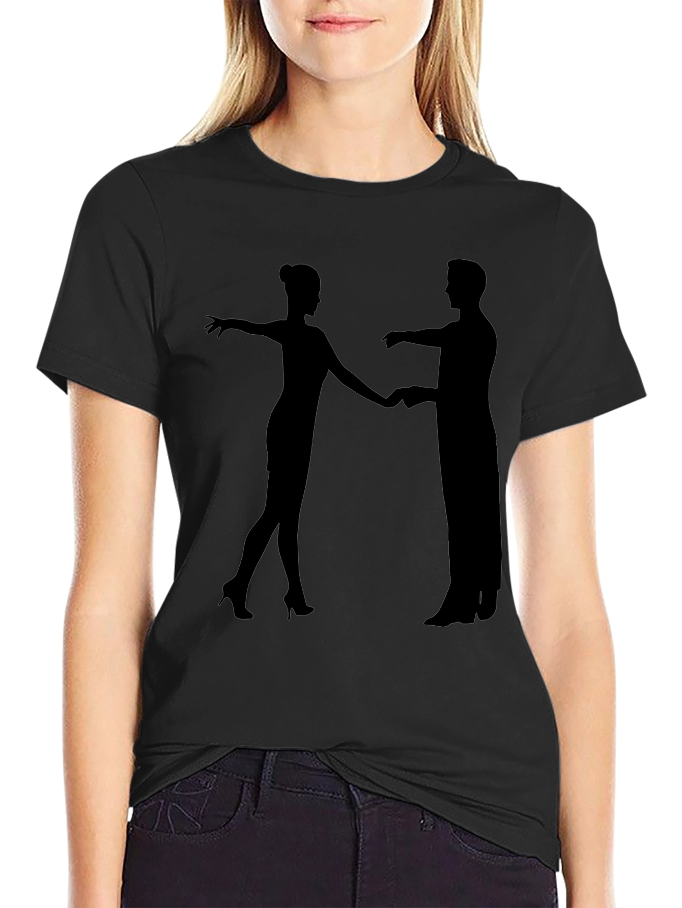 Dancing Duo Black T-Shirt