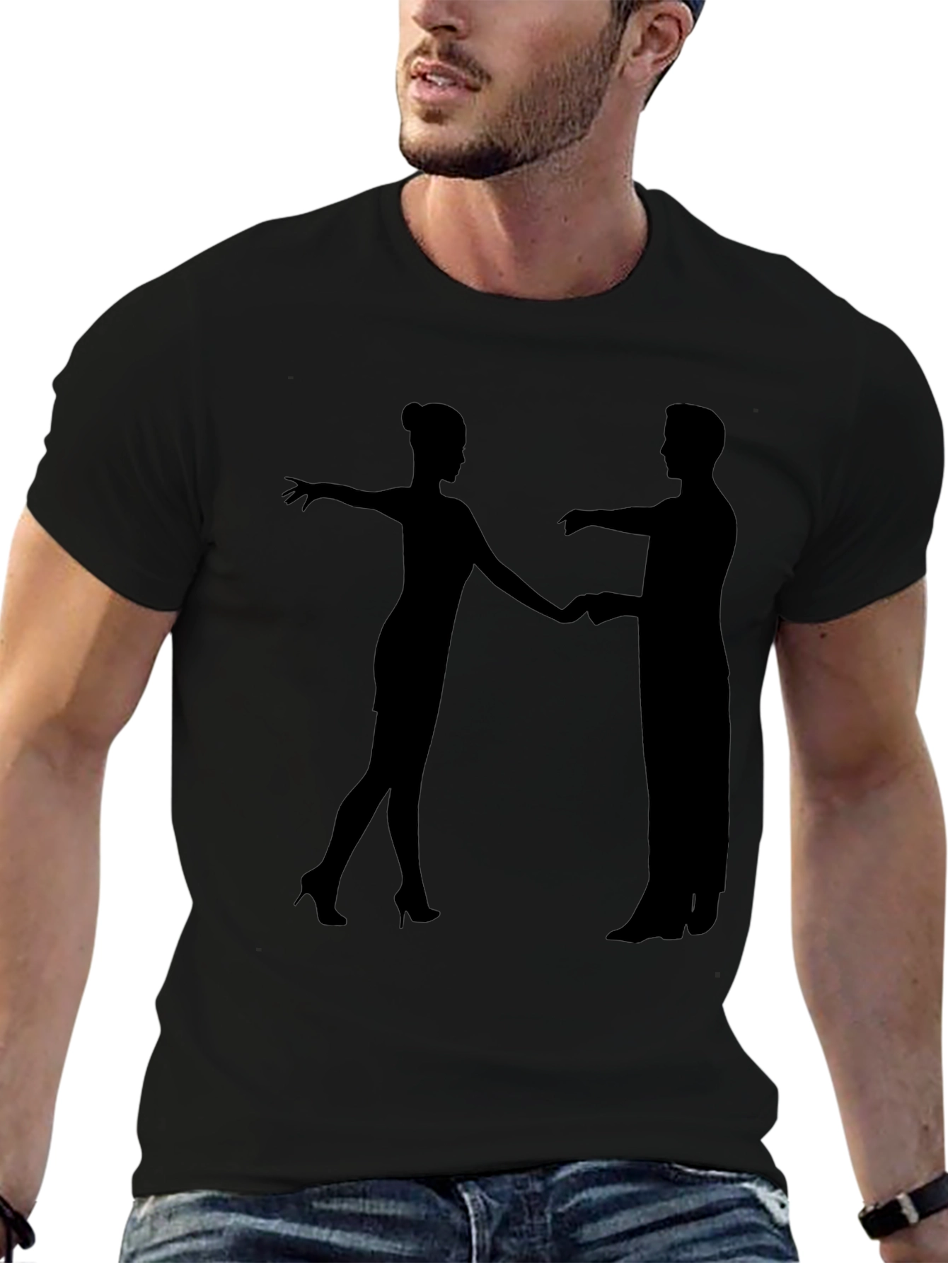 Dancing Duo Black T-Shirt