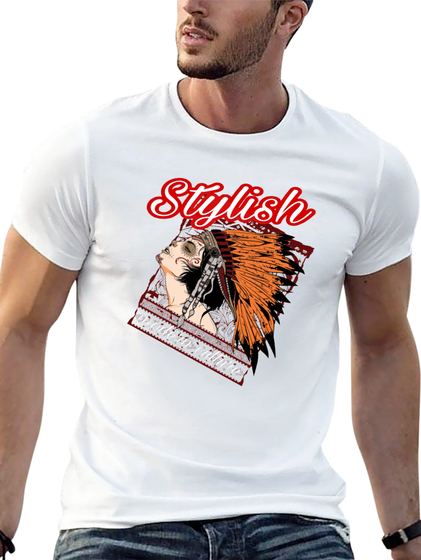 Stylish Modern Culture Graphic Tee