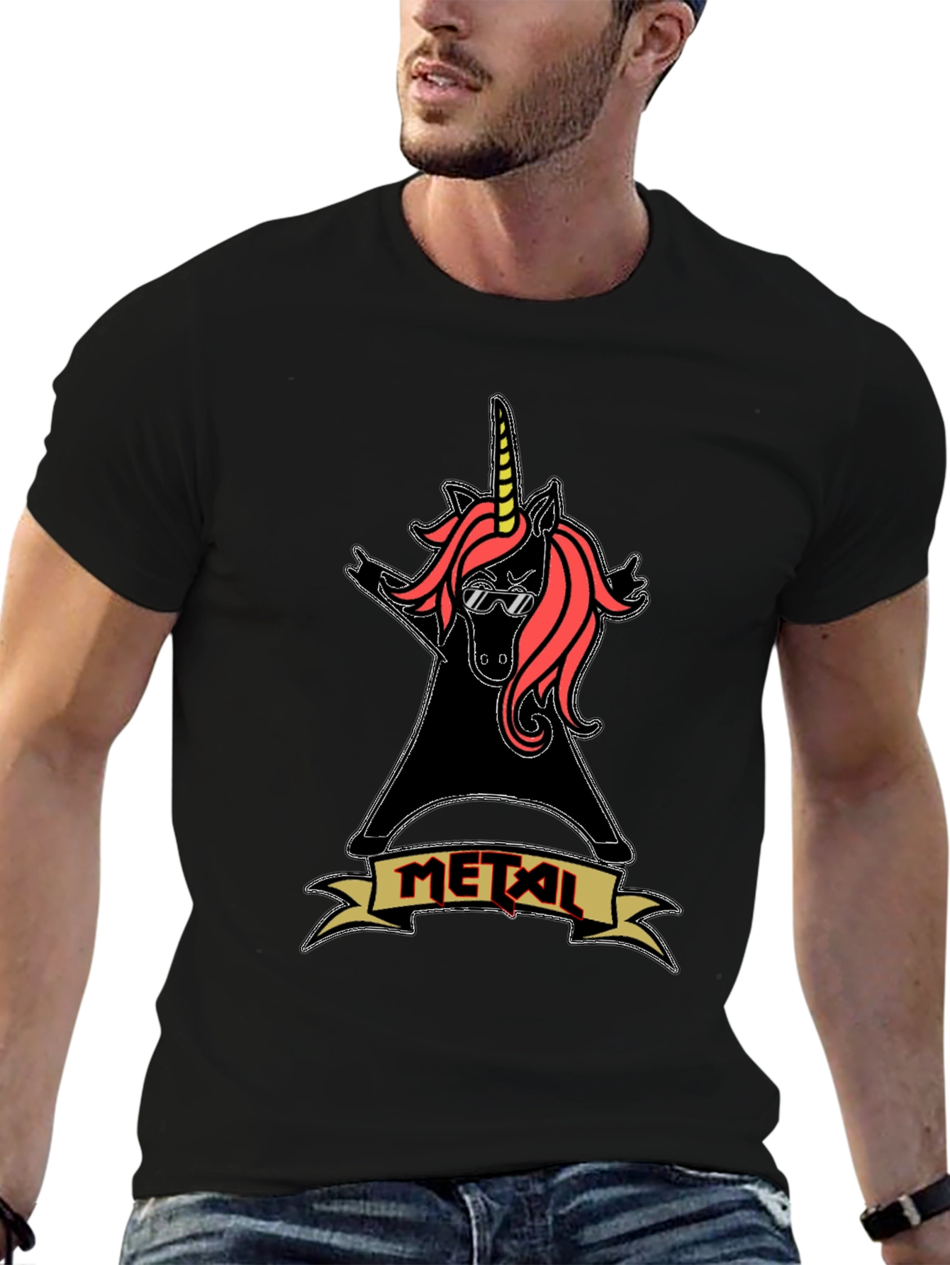 Metal Unicorn T-Shirt Rock Music