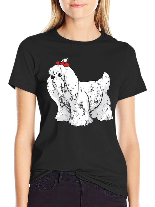 Dog Graphic Tee - Novelty Print Pet Lover T-Shirt