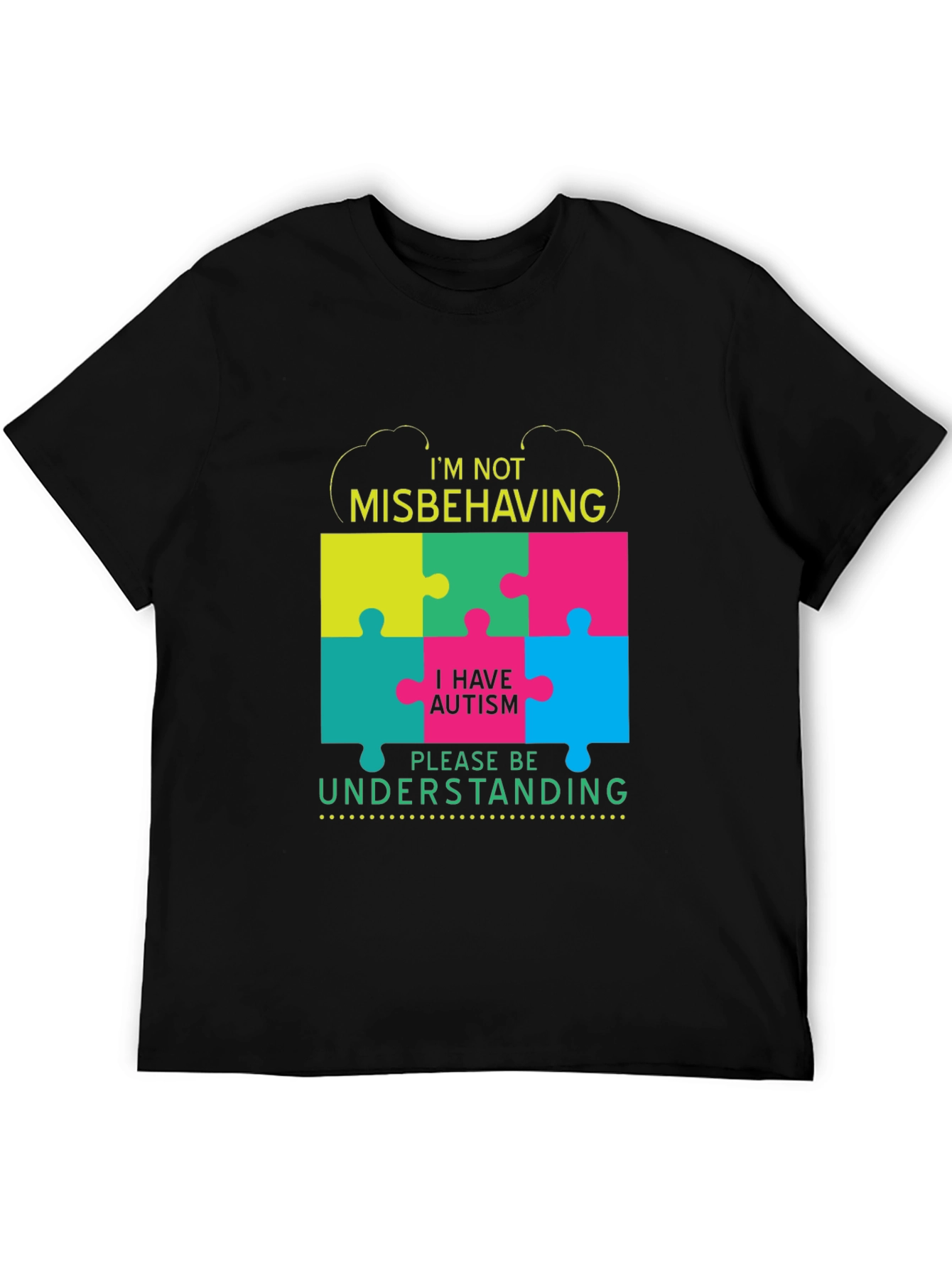 Autism Awareness T-Shirt - Im Not Misbehaving