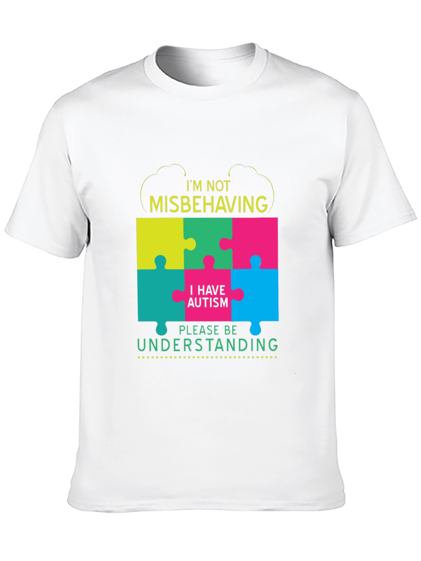 Autism Awareness T-Shirt - Im Not Misbehaving