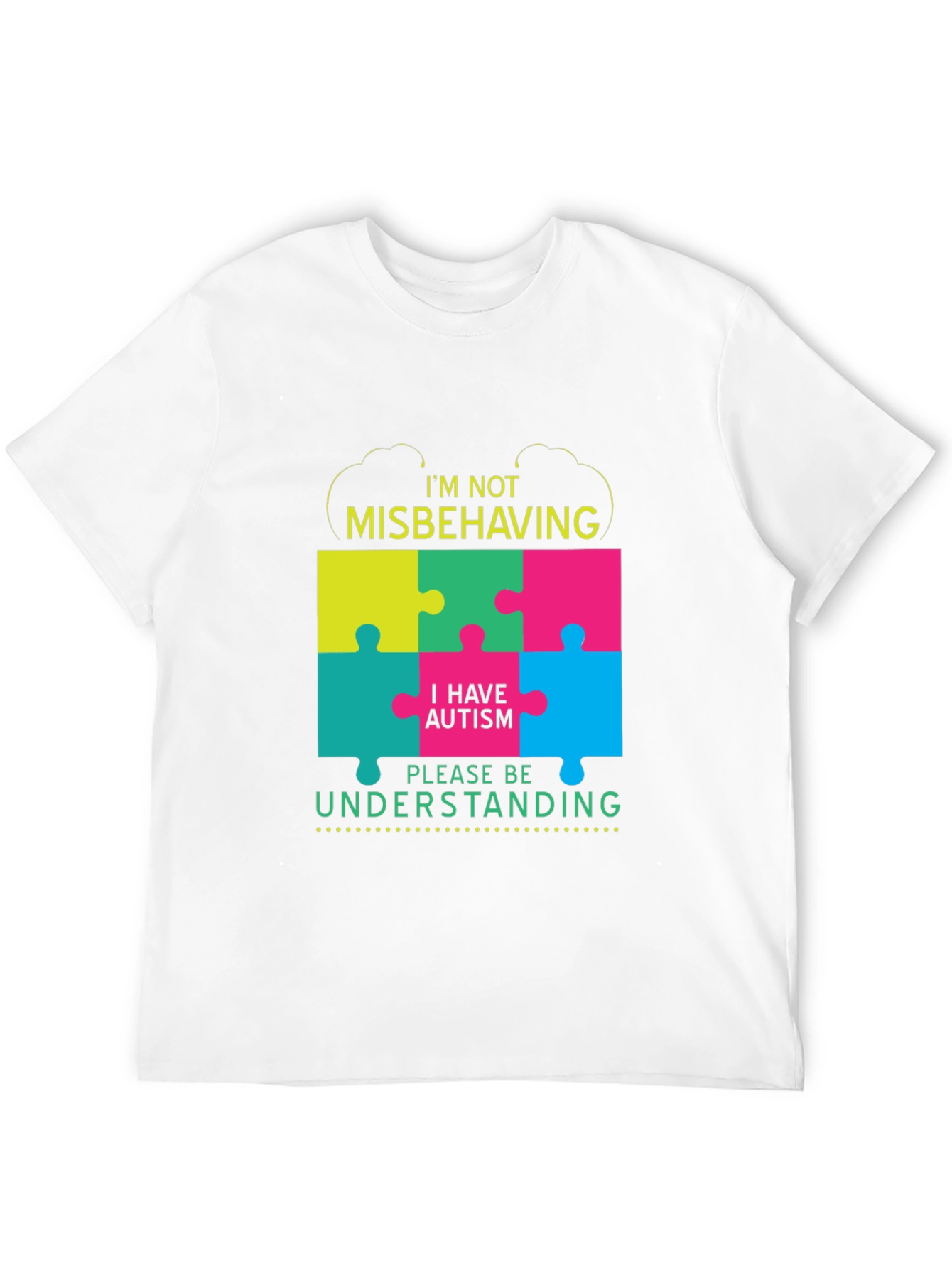 Autism Awareness T-Shirt - Im Not Misbehaving