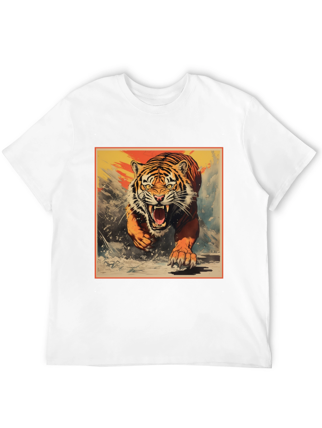 Roaring Tiger Graphic Tee - Bold Statement T-Shirt