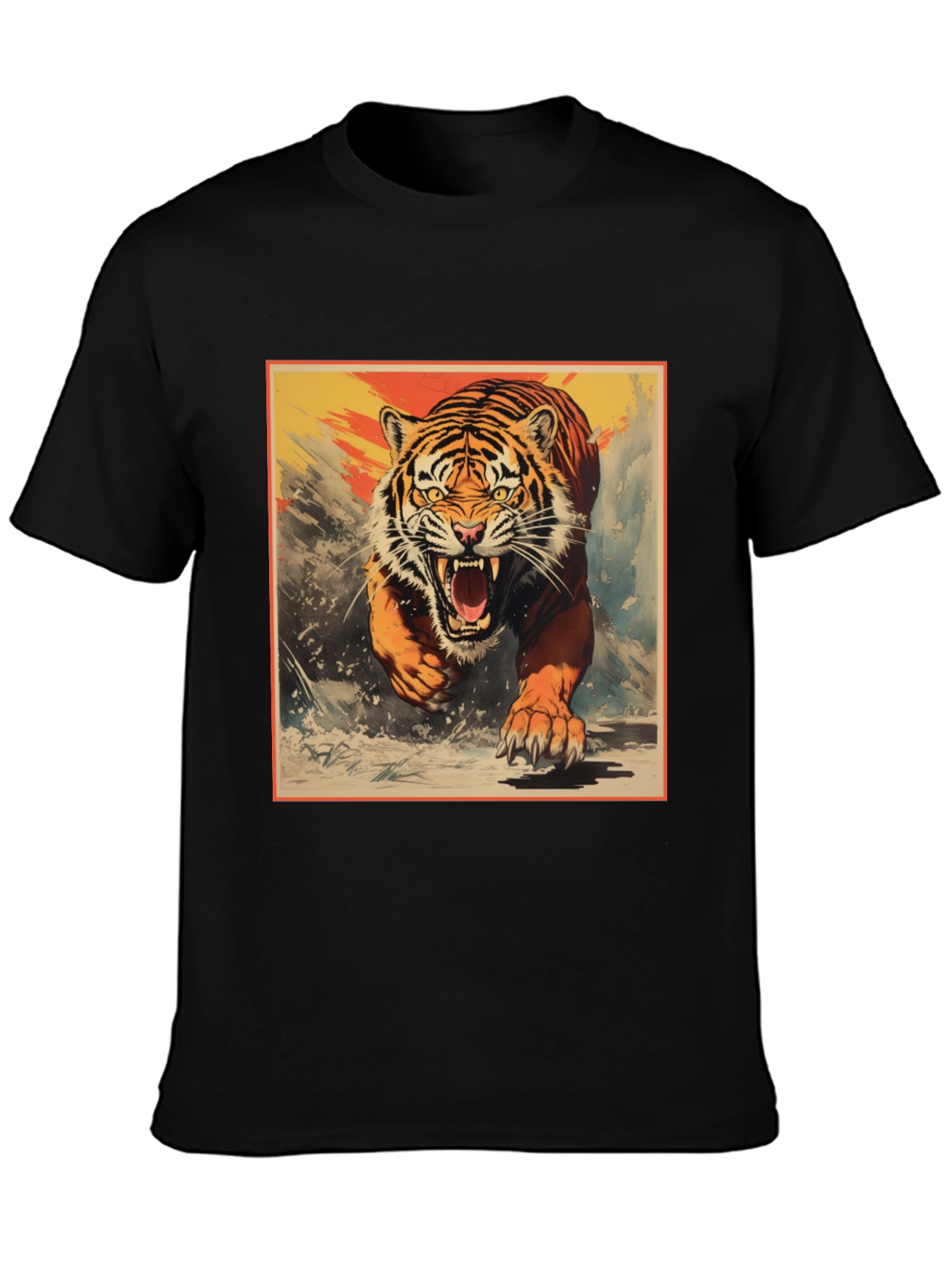 Roaring Tiger Graphic Tee - Bold Statement T-Shirt
