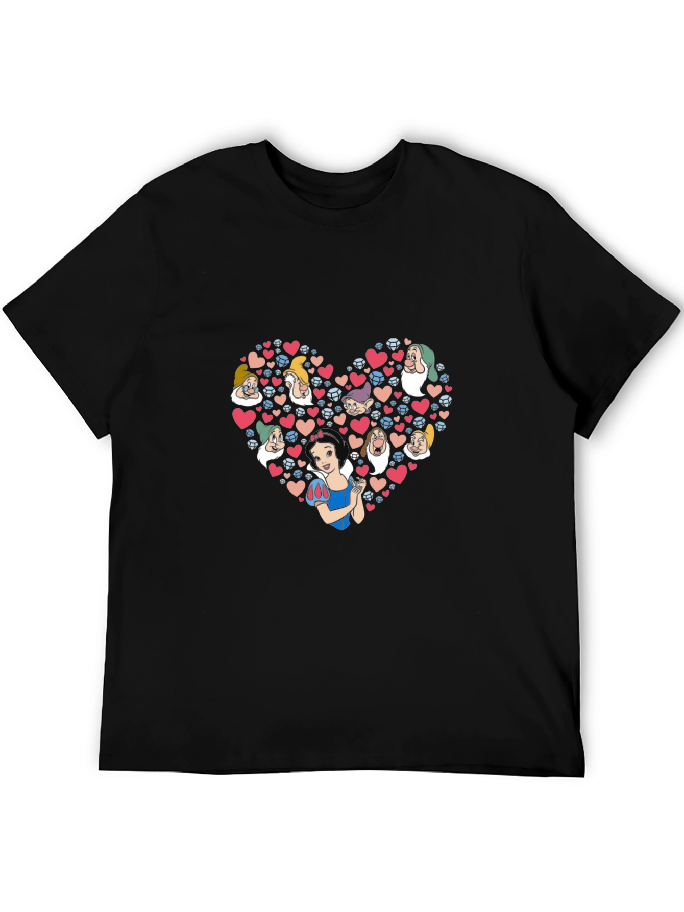 Snow White & Dwarfs Heart T-Shirt