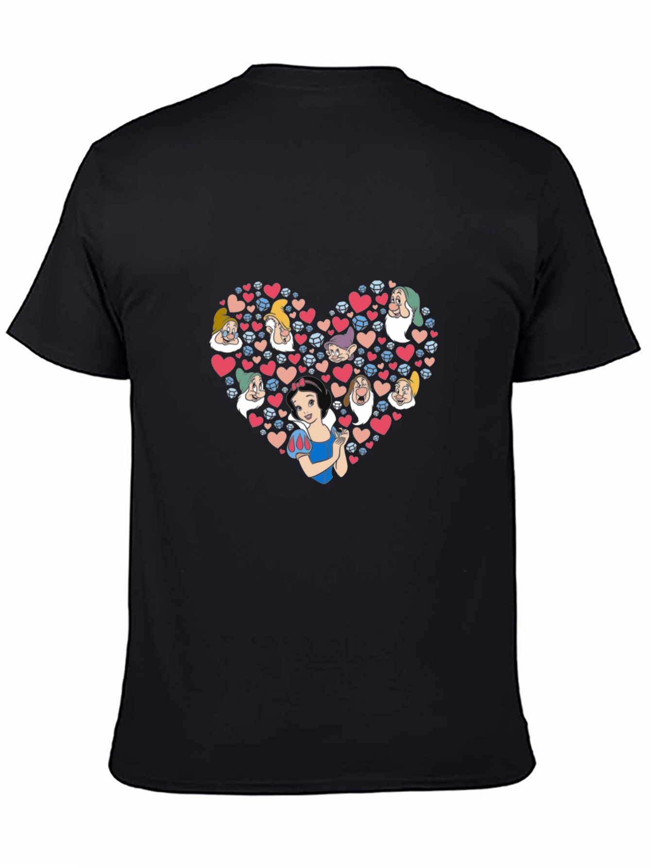 Snow White & Dwarfs Heart T-Shirt