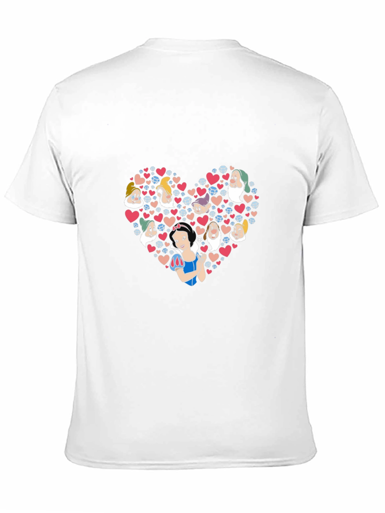 Snow White & Dwarfs Heart T-Shirt