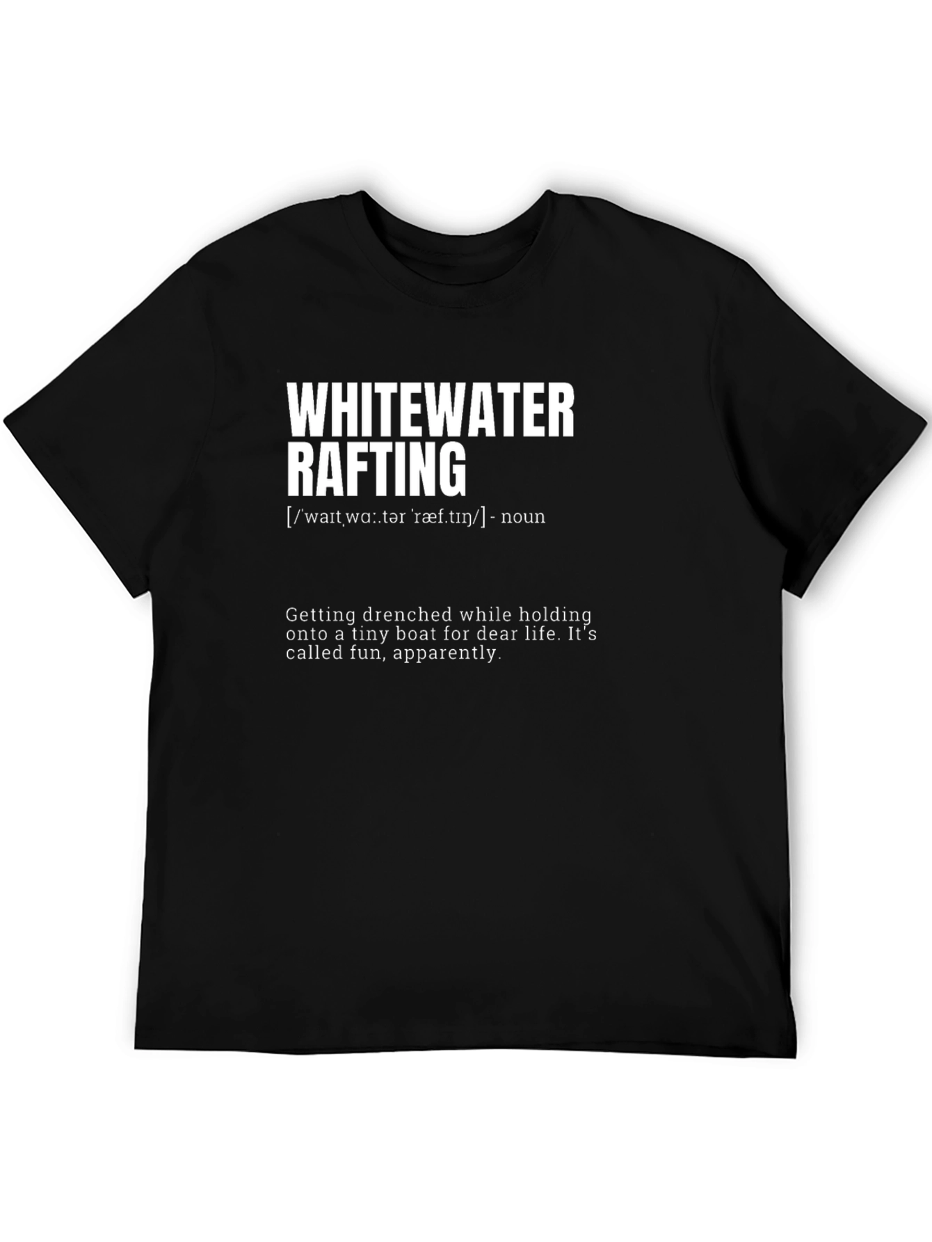 Whitewater Rafting Graphic T-Shirt - Funny Rafting Tee